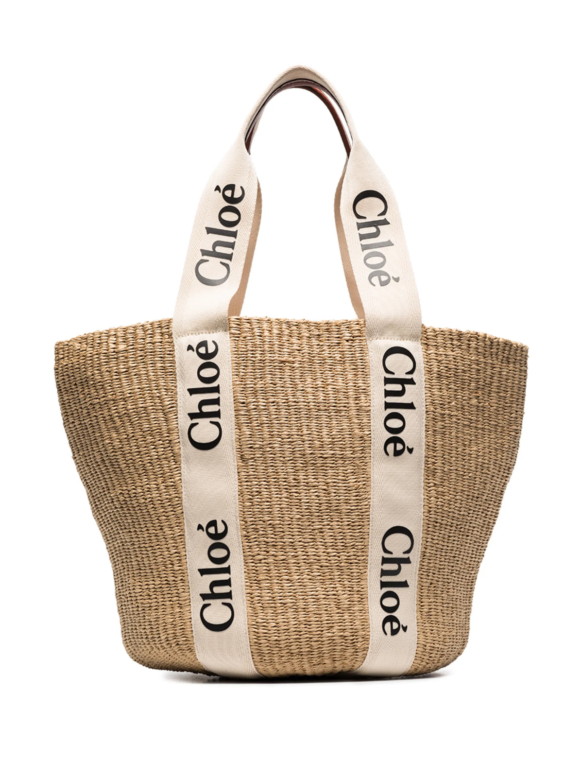 large Woody basket in natural fibers