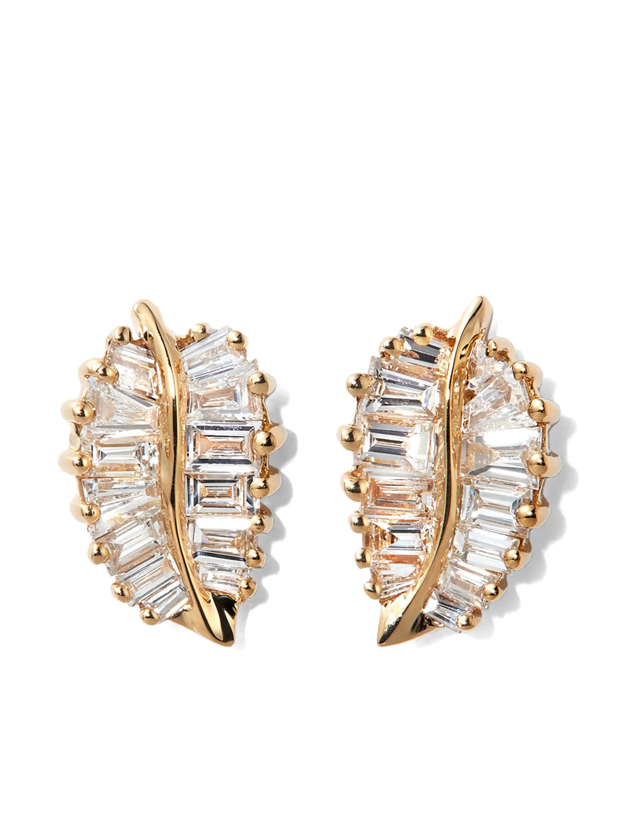 Palm Lead diamond earrings