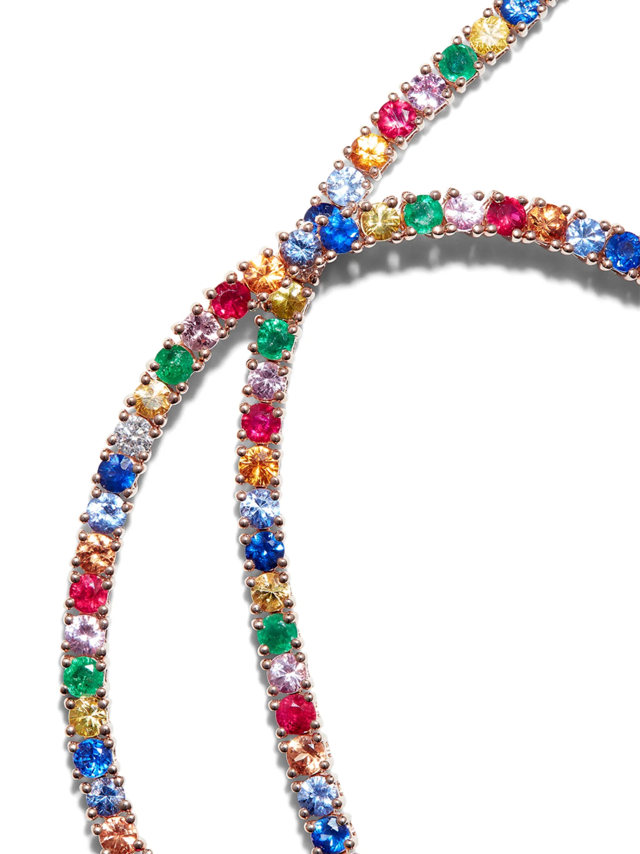18K rose gold Hepburn diamond necklace