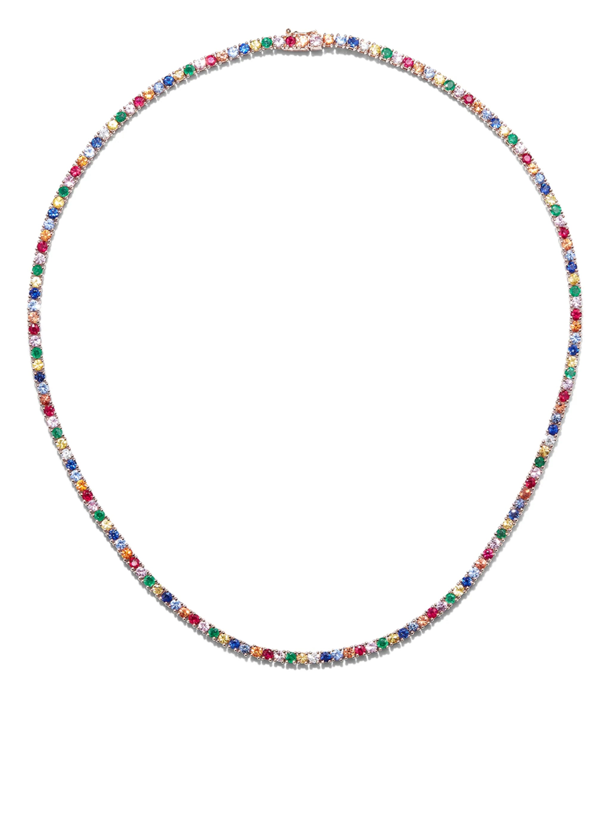 18K rose gold Hepburn diamond necklace