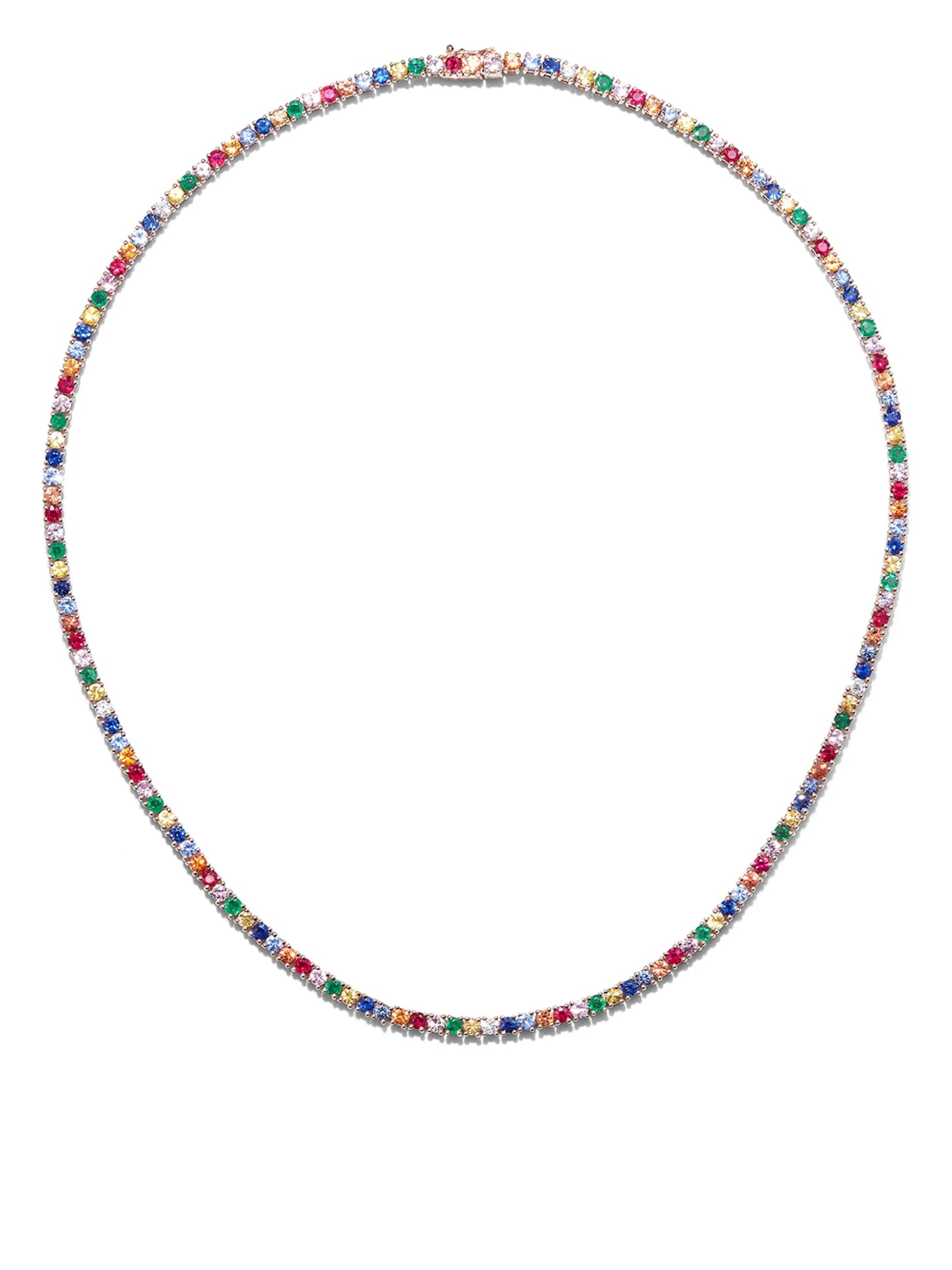 18K rose gold Hepburn diamond necklace
