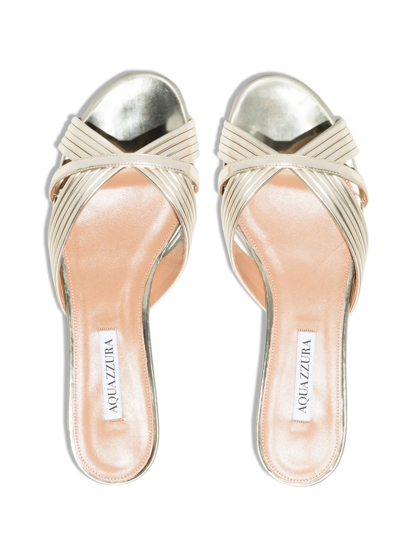 Sundance metallic flat sandals