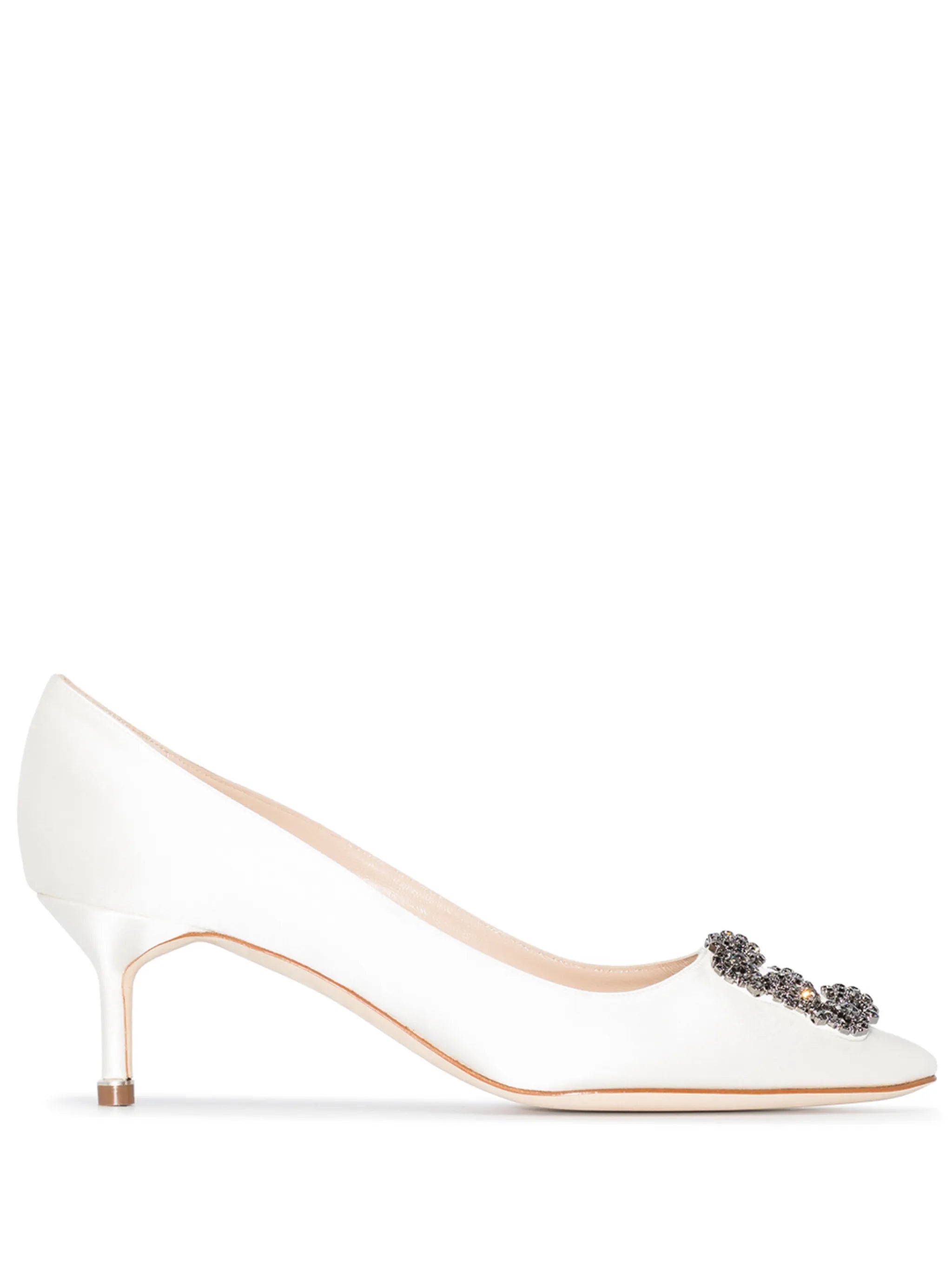 Hangisi 50mm crystal-embellished pumps