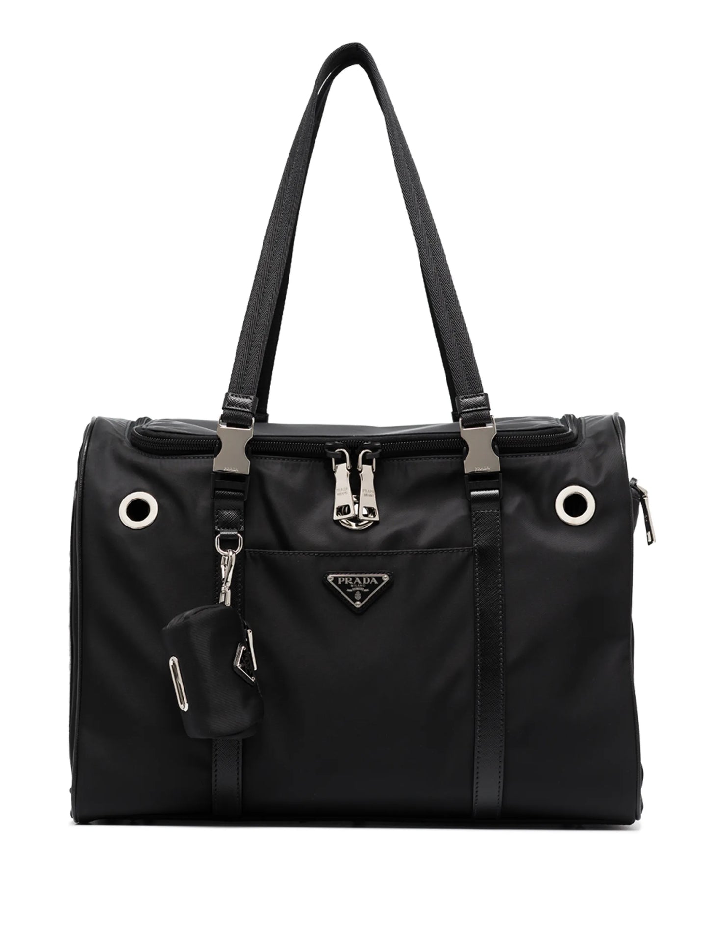 triangle-logo pet carry-on bag