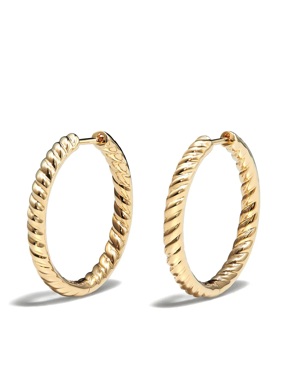 18kt yellow gold Zoe hoop earrings