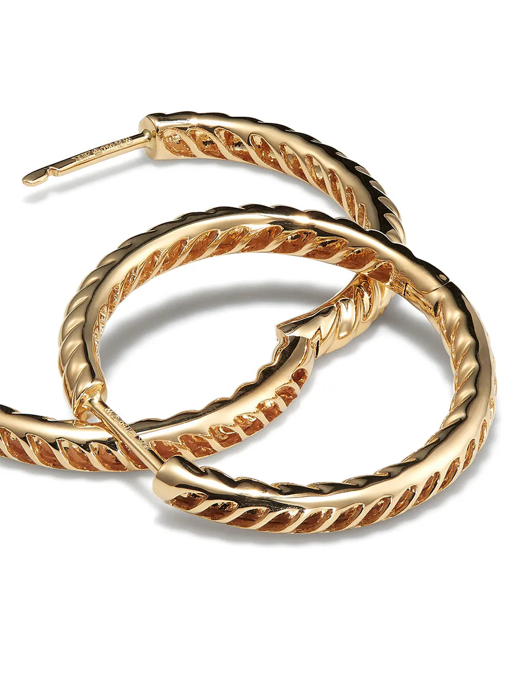 18kt yellow gold Zoe hoop earrings