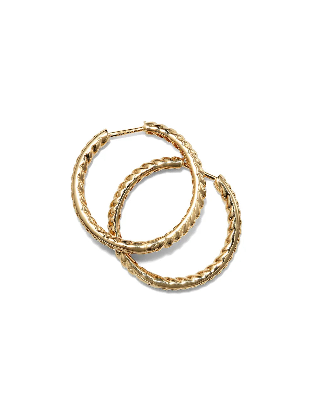 18kt yellow gold Zoe hoop earrings
