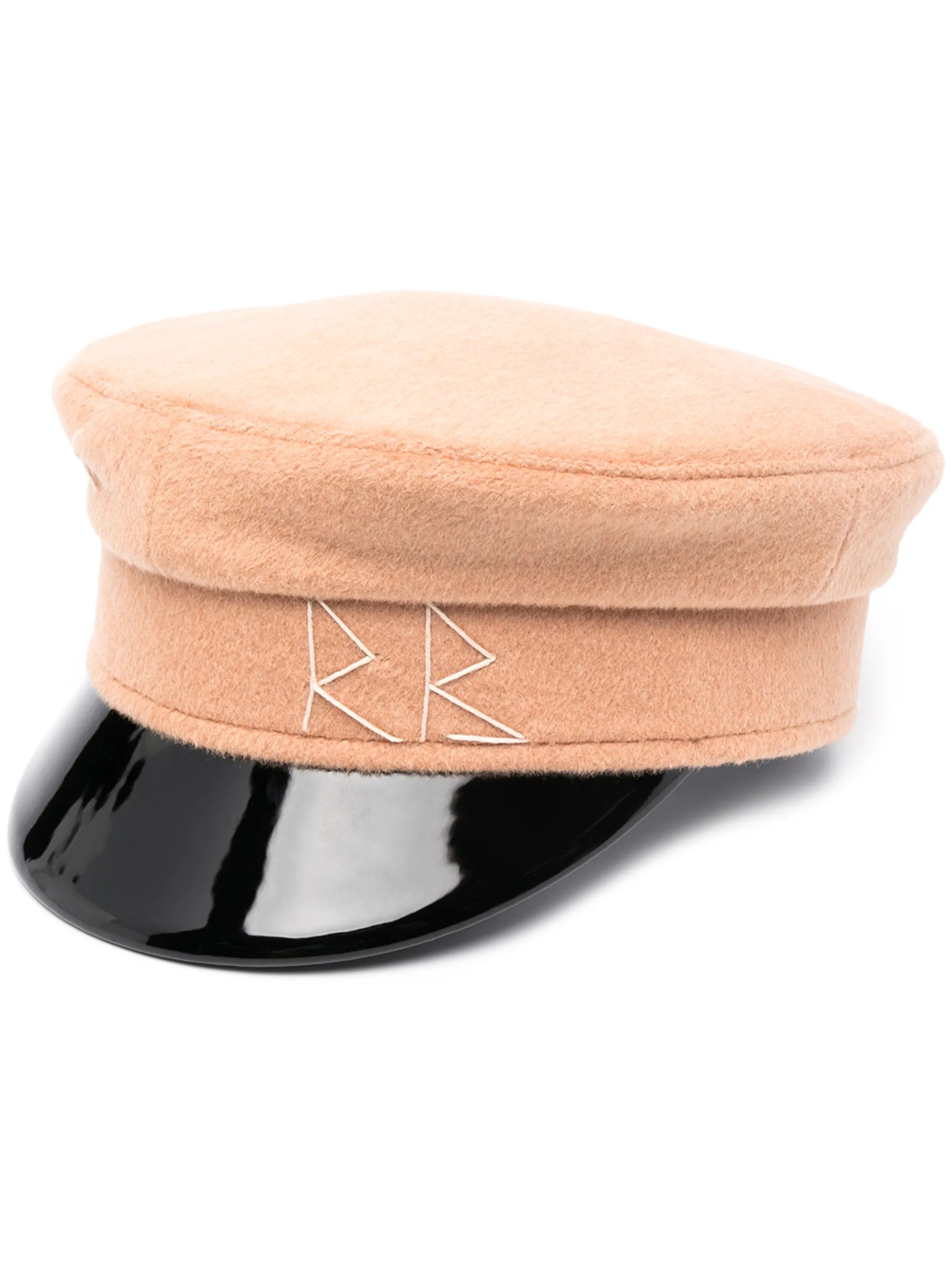 logo-print baker boy cap