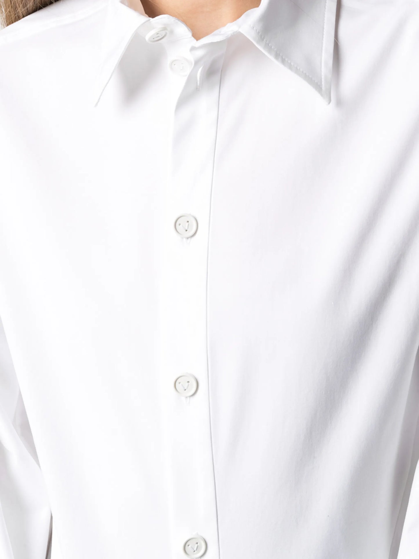 long-sleeve poplin shirt