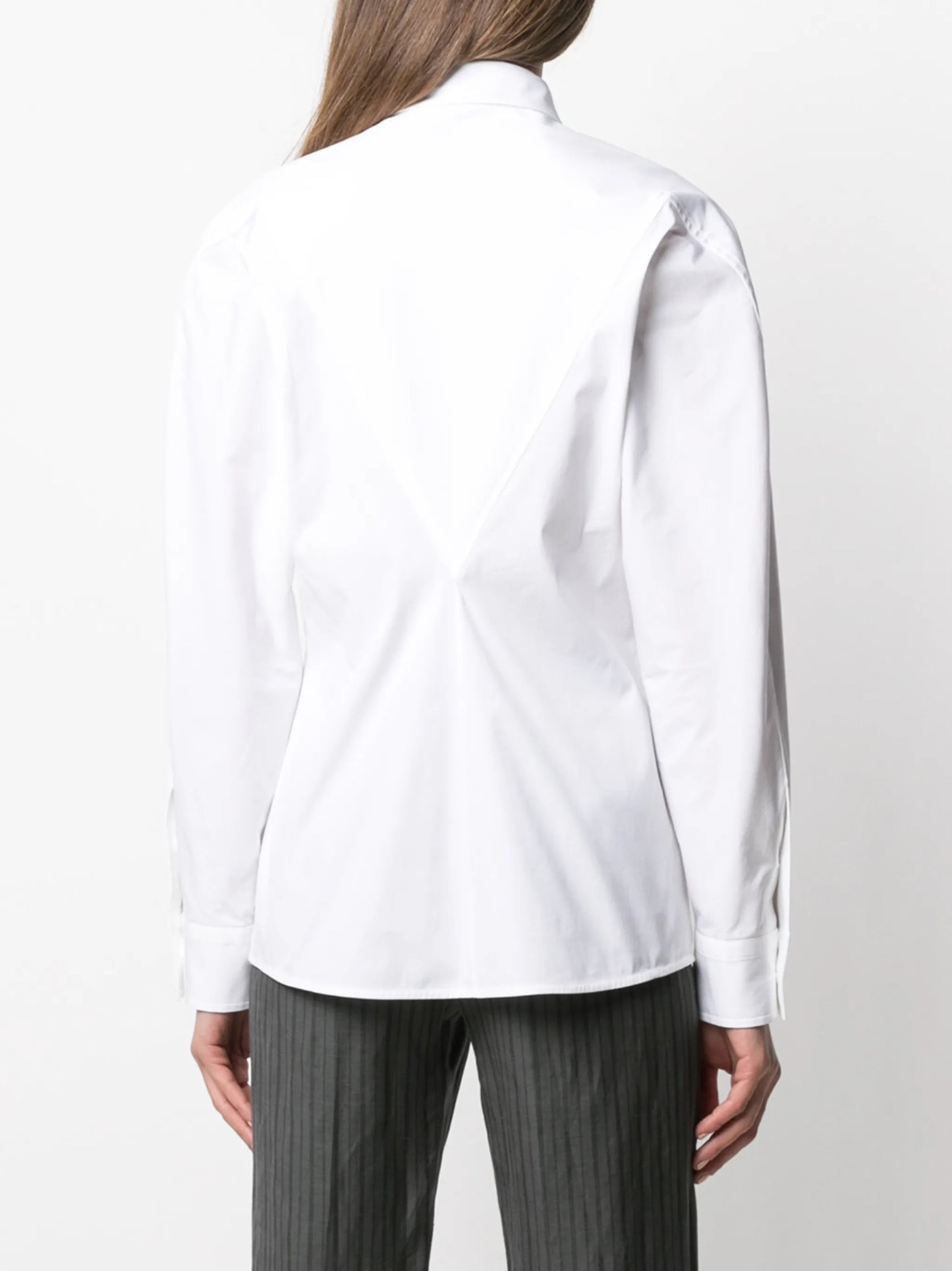 long-sleeve poplin shirt