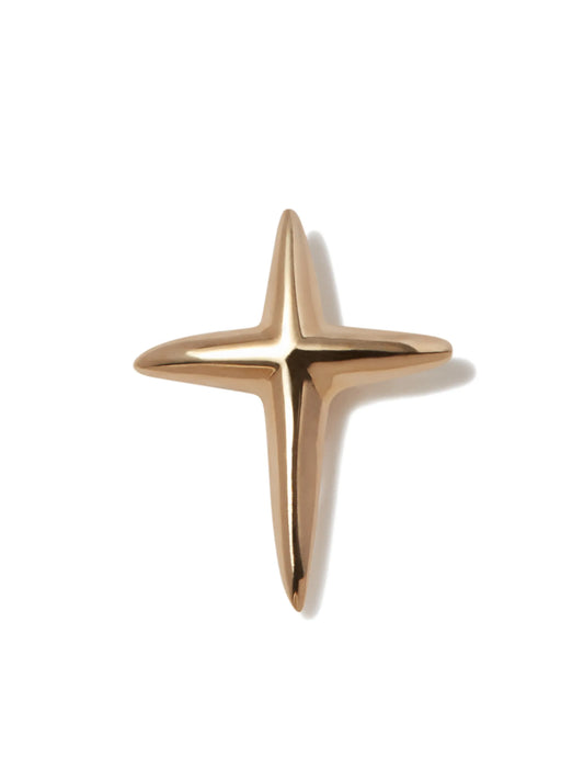cross detail stud single earring