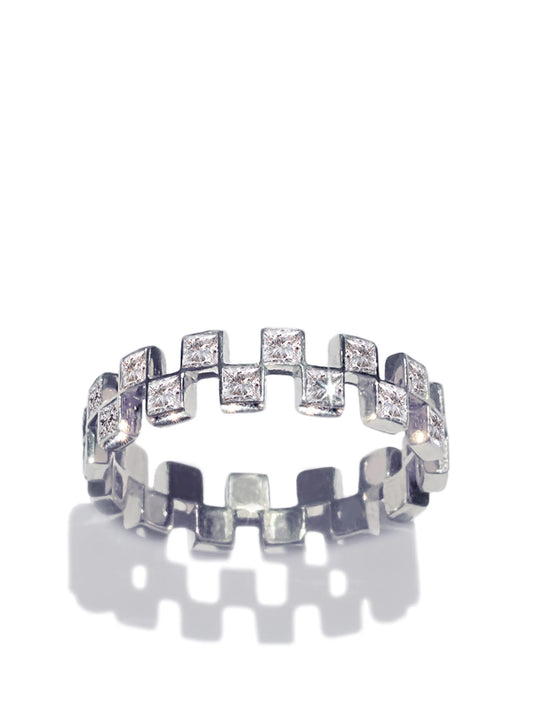 18kt white gold and diamond Anerise ring