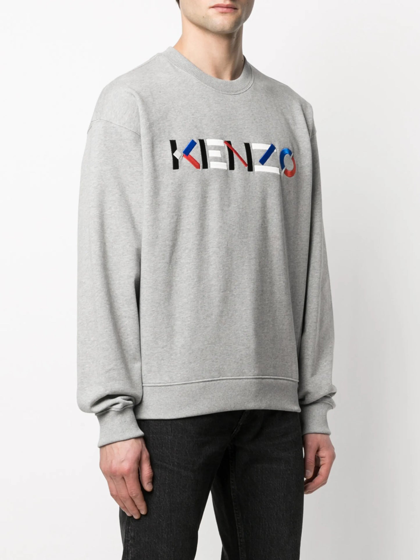 embroidered logo cotton sweatshirt