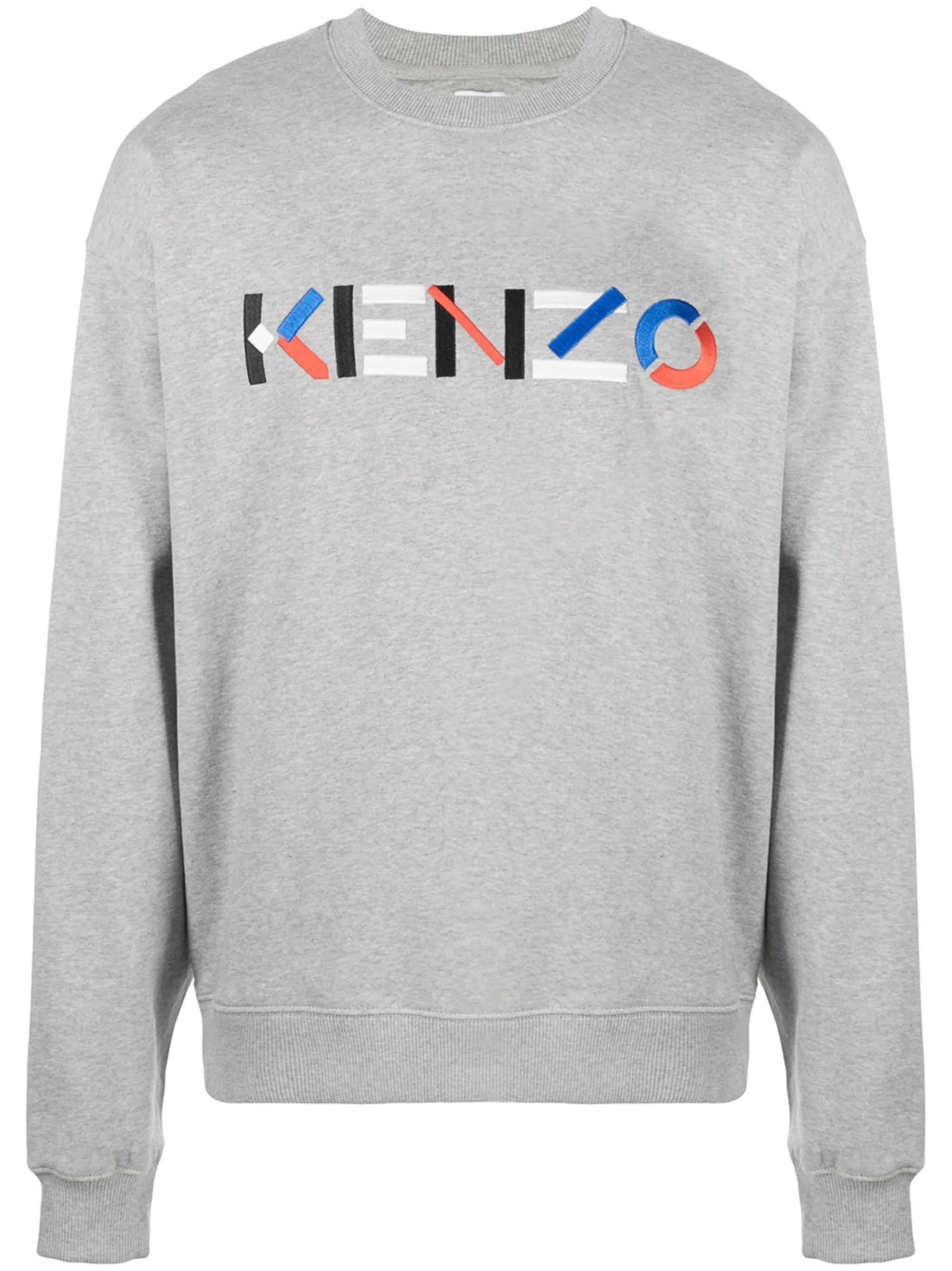 embroidered logo cotton sweatshirt