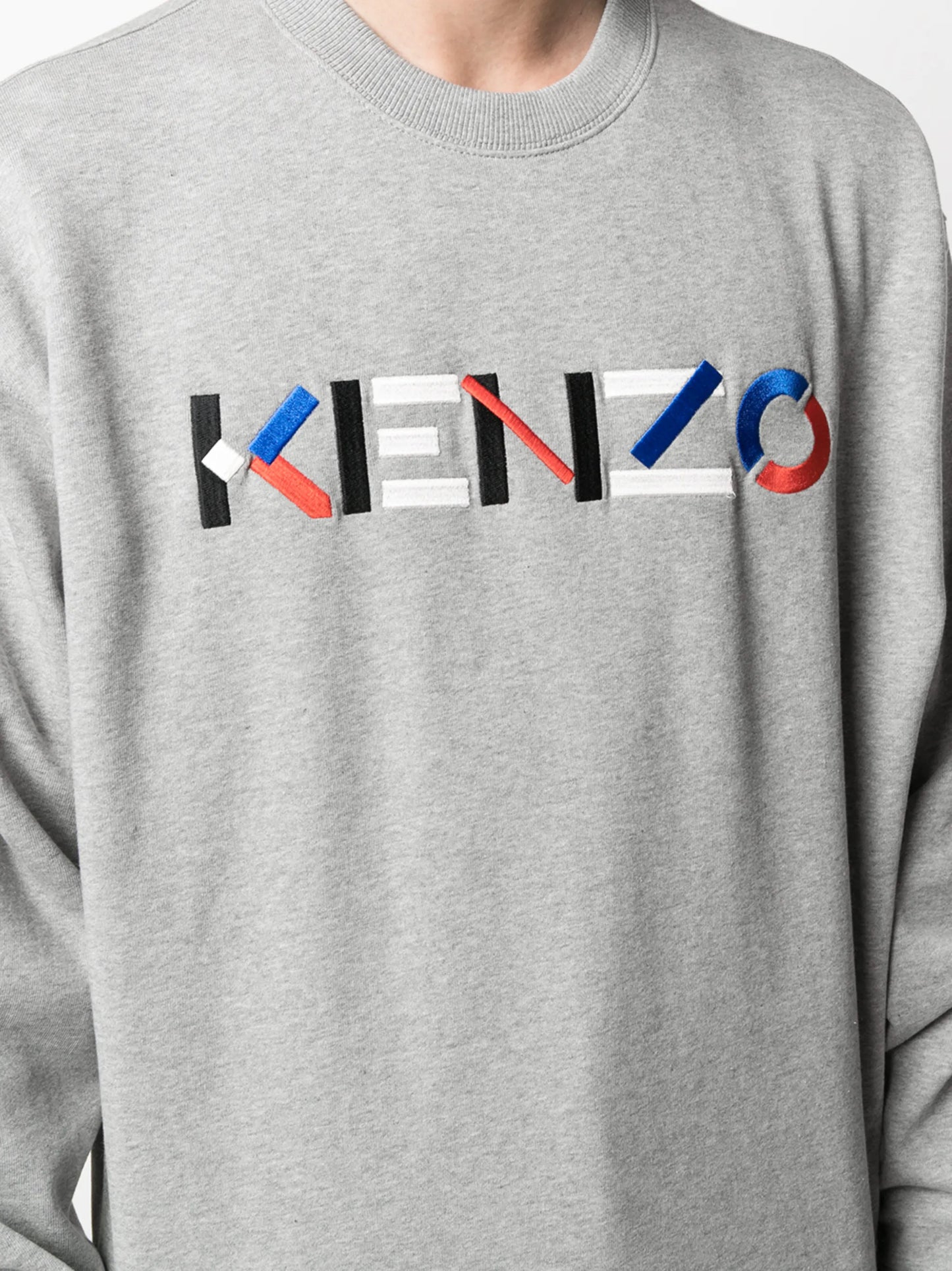 embroidered logo cotton sweatshirt