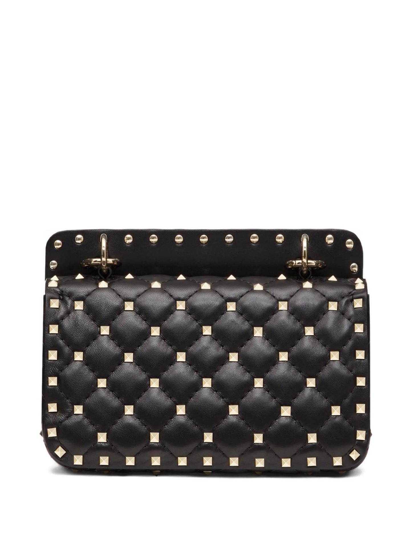 Rockstud-spike leather tote bag