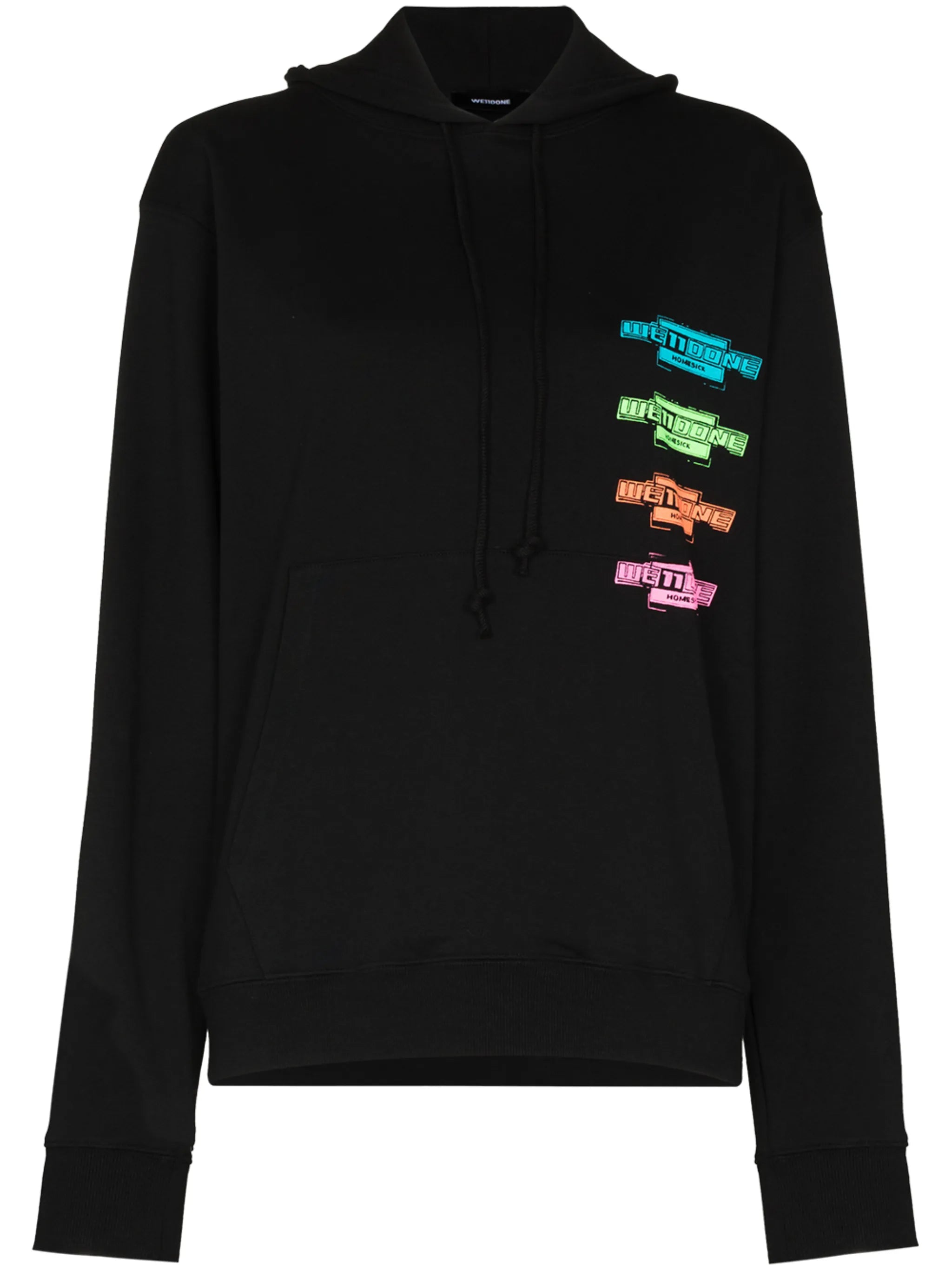 logo-print long-sleeved hoodie