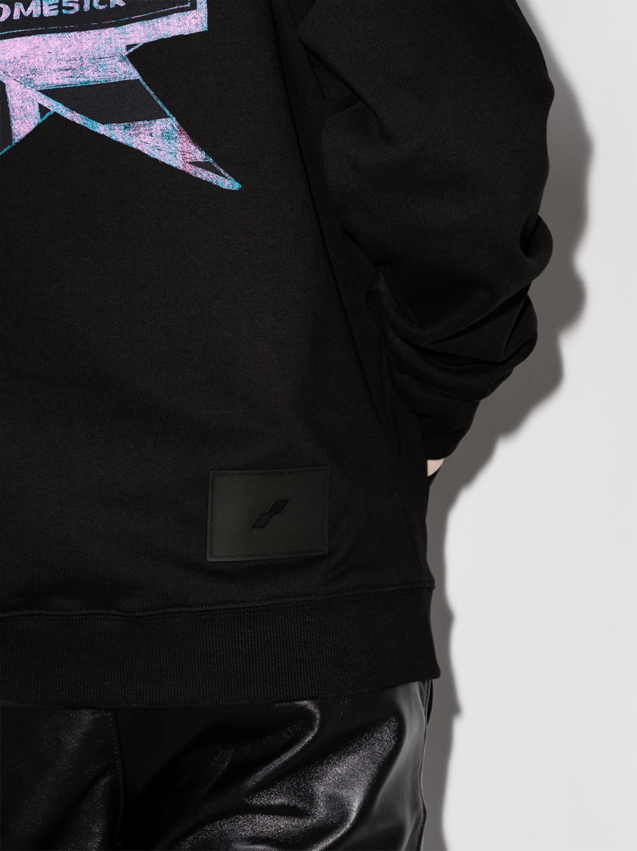 logo-print long-sleeved hoodie