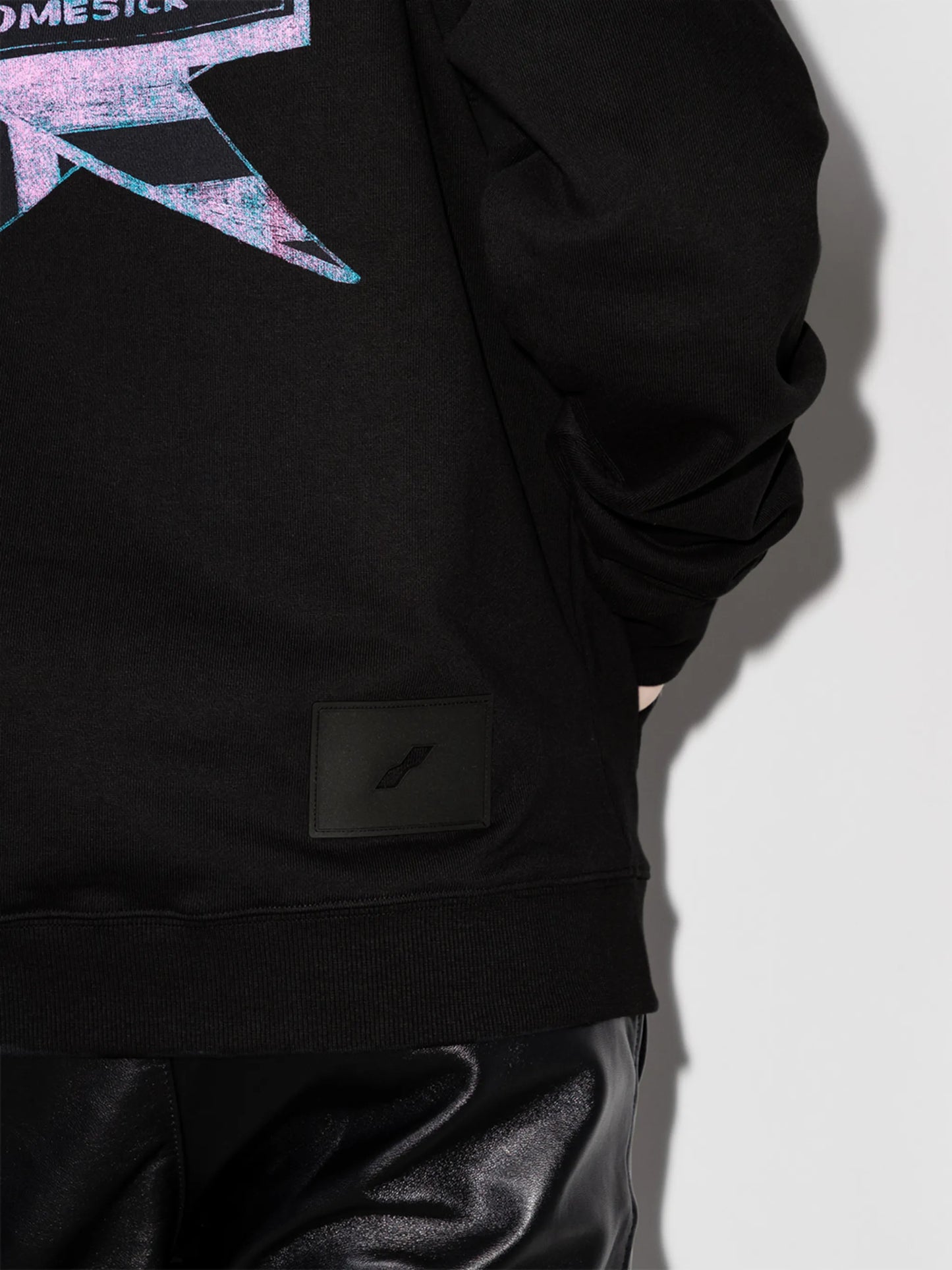logo-print long-sleeved hoodie
