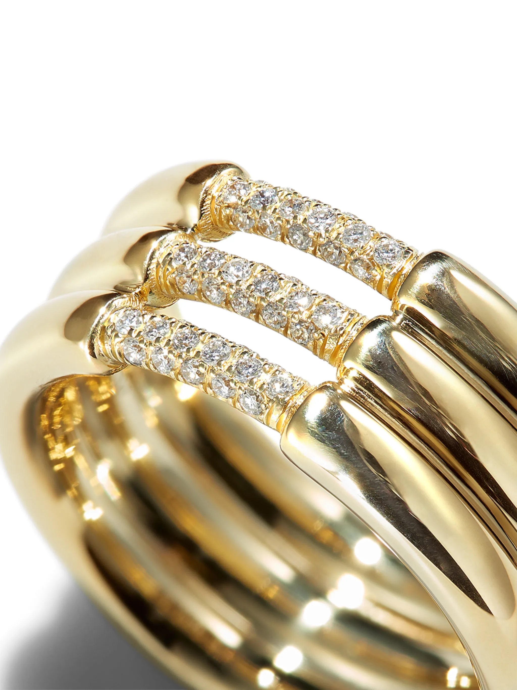 18kt yellow gold diamond ring