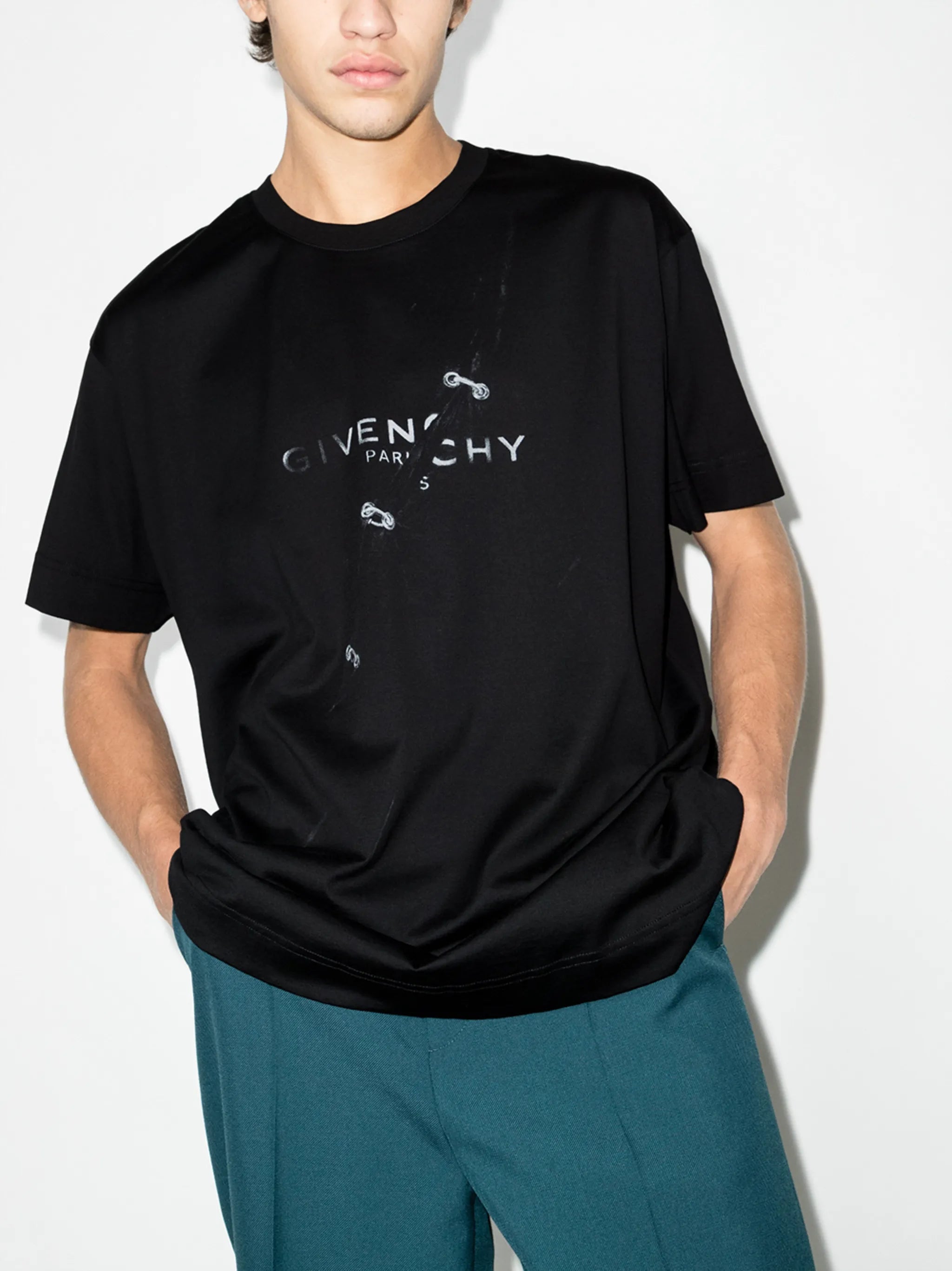 trompe-l'oeil effect T-shirt