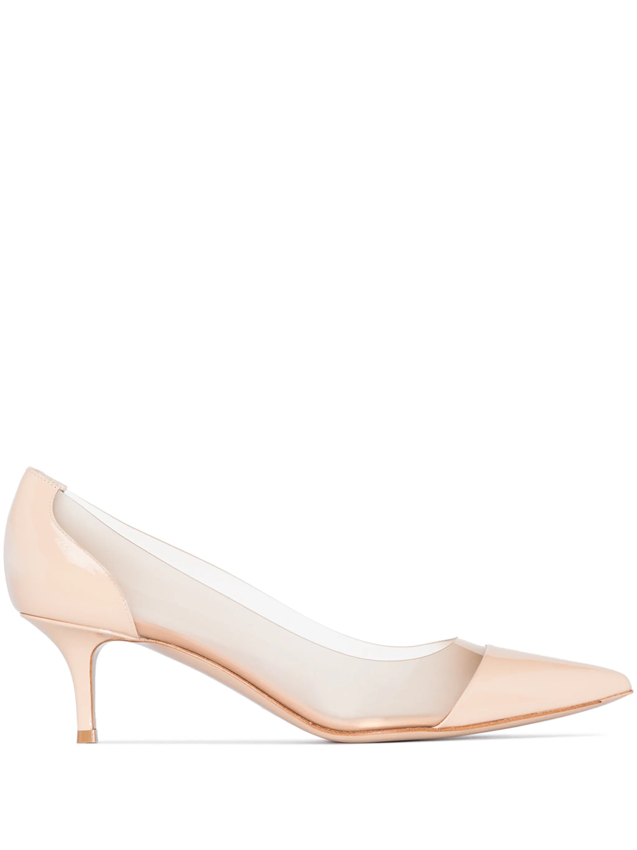 Plexi 55mm patent leather pumps