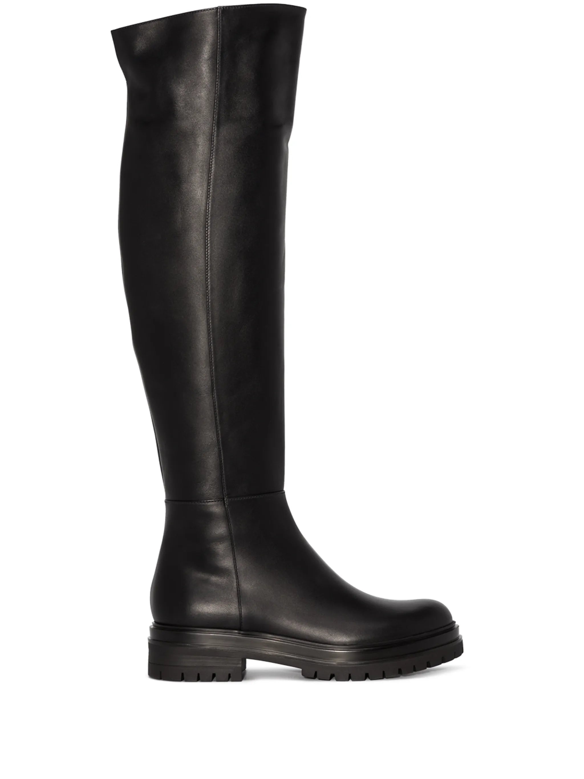 Quinn leather thigh-high boots