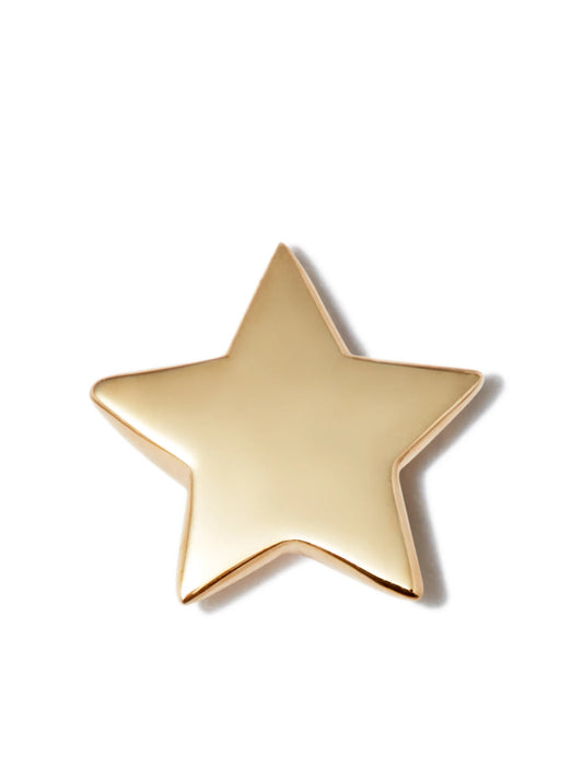 14kt yellow gold Star stud earring