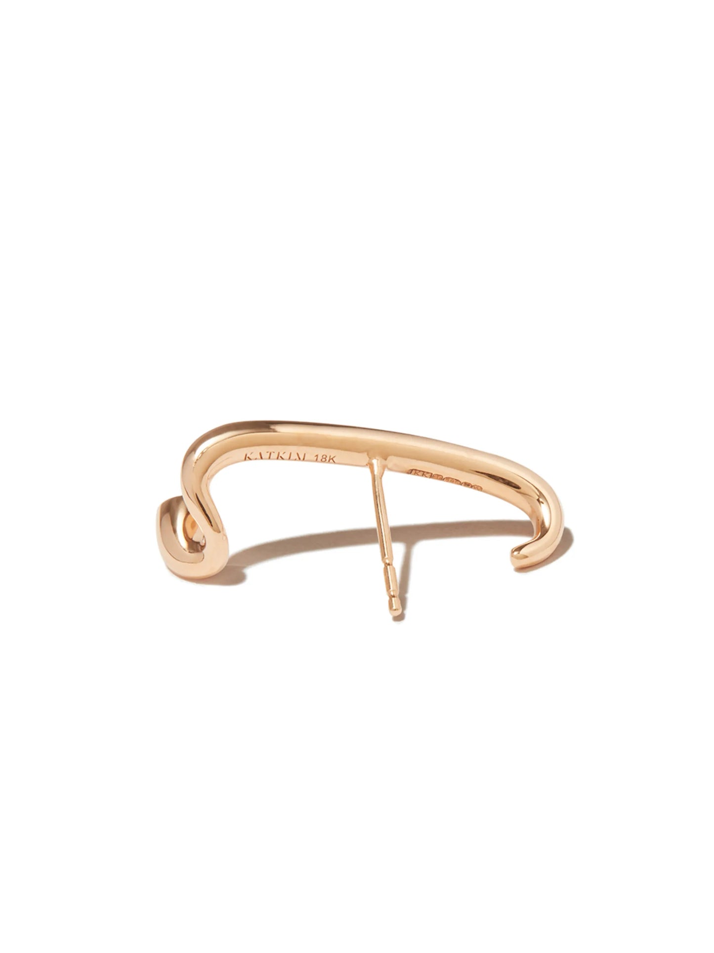 18kt rose gold Arena diamond earring