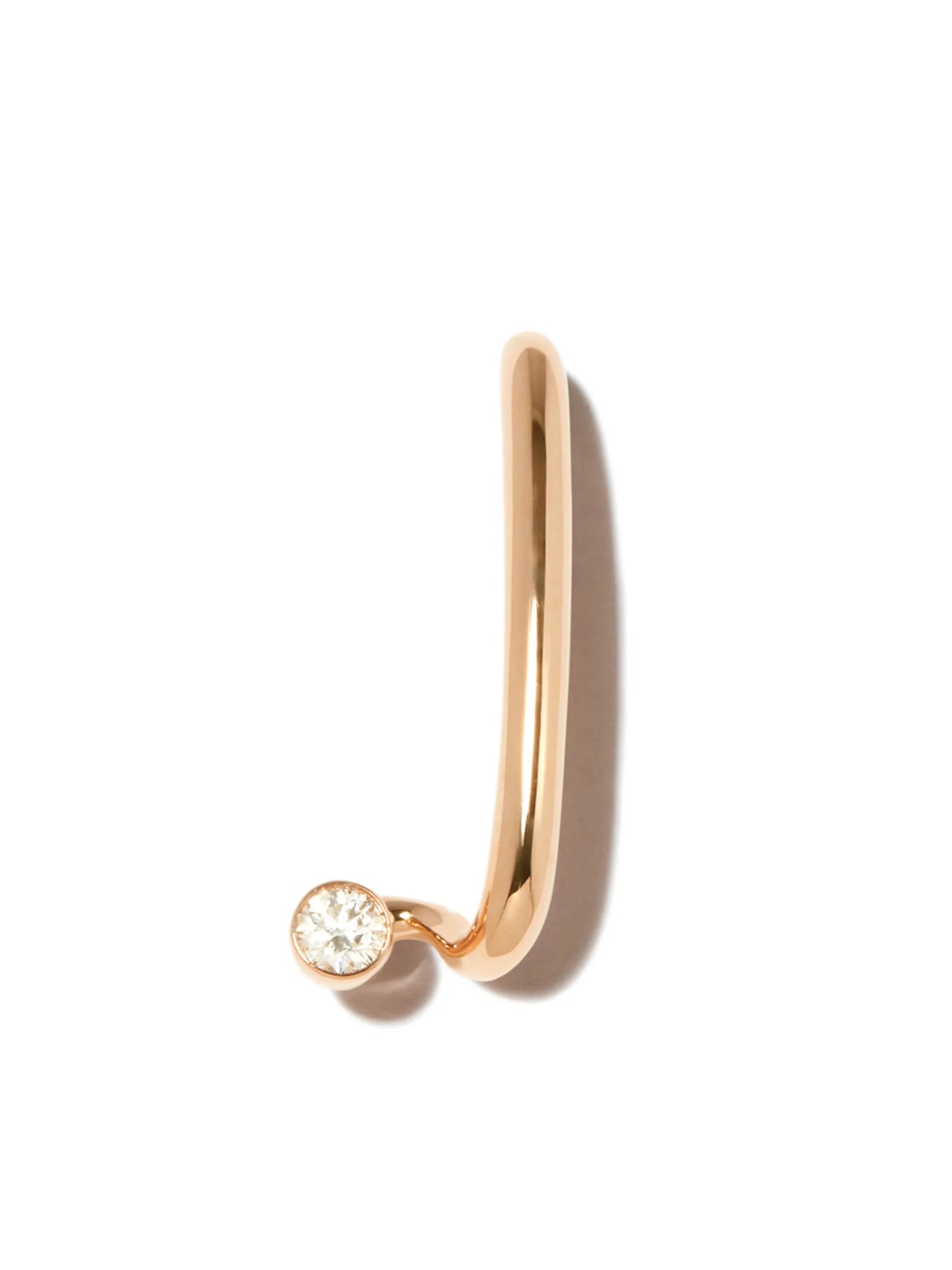 18kt rose gold Arena diamond earring