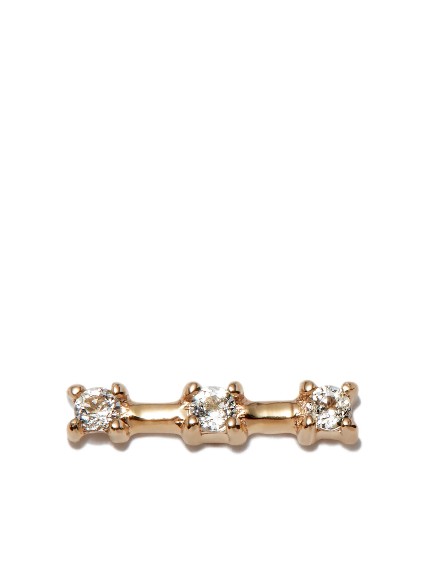 14kt yellow stud earring