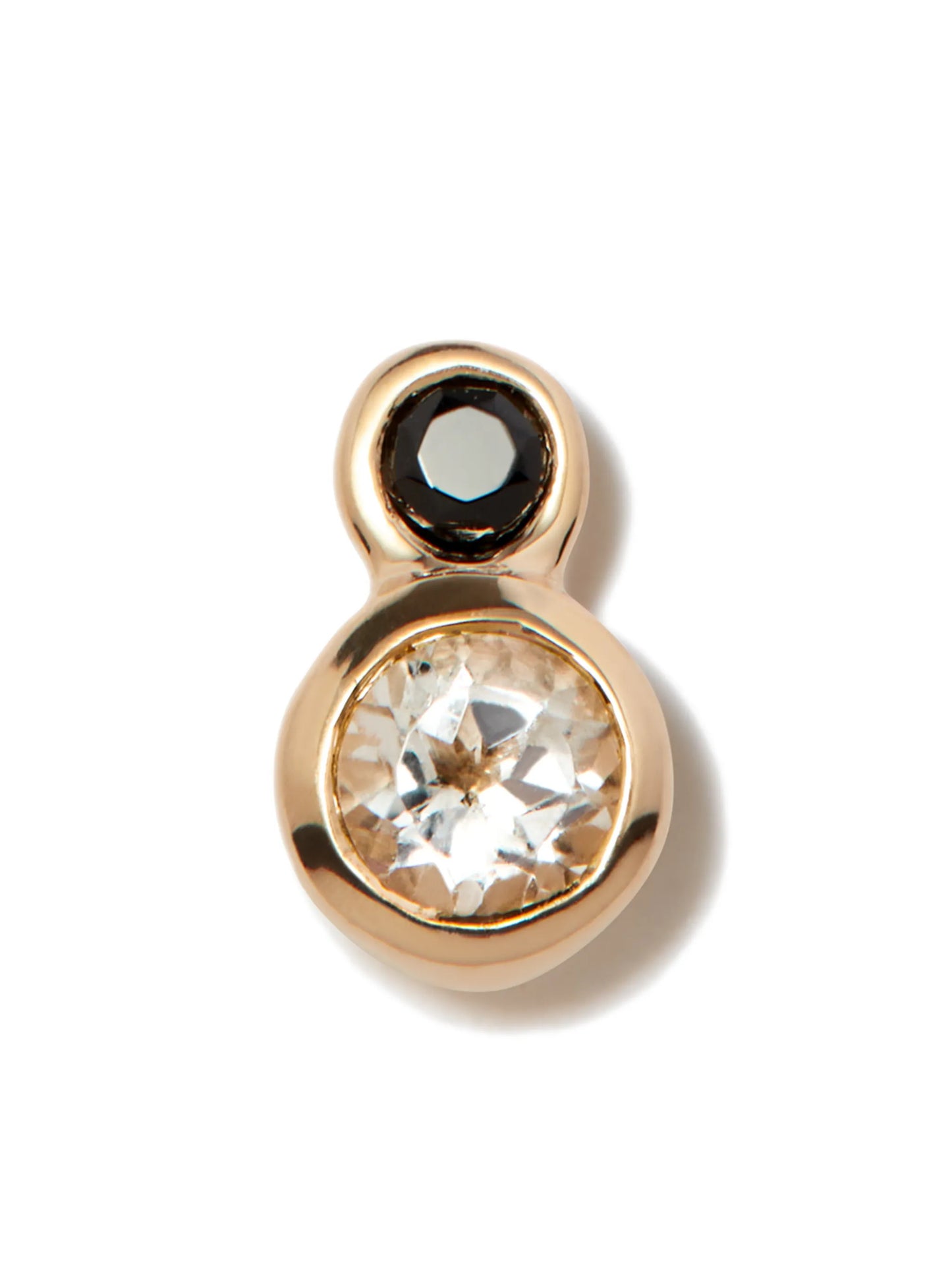14kt yellow gold stud earring