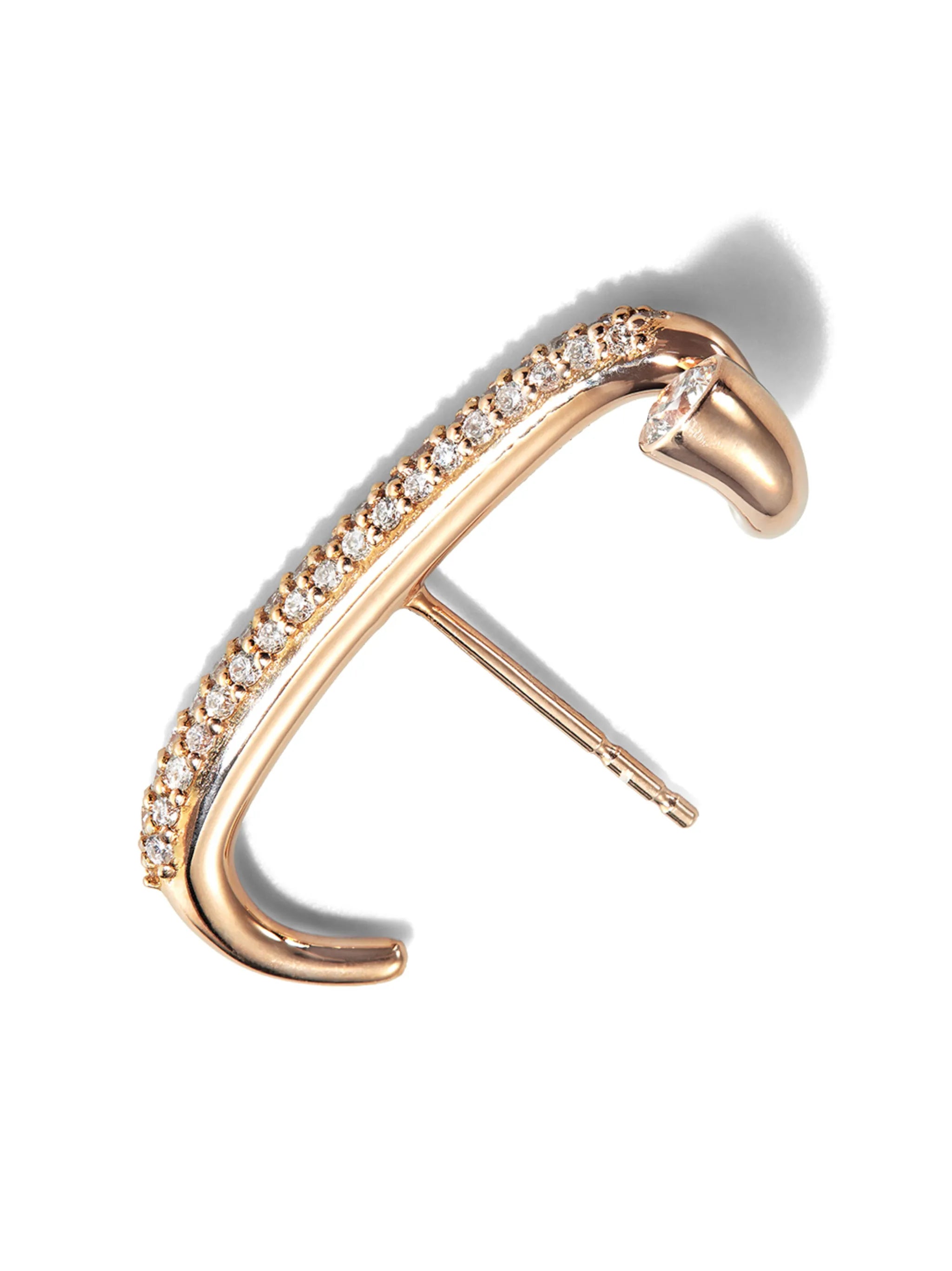 18kt yellow gold Arena single earring