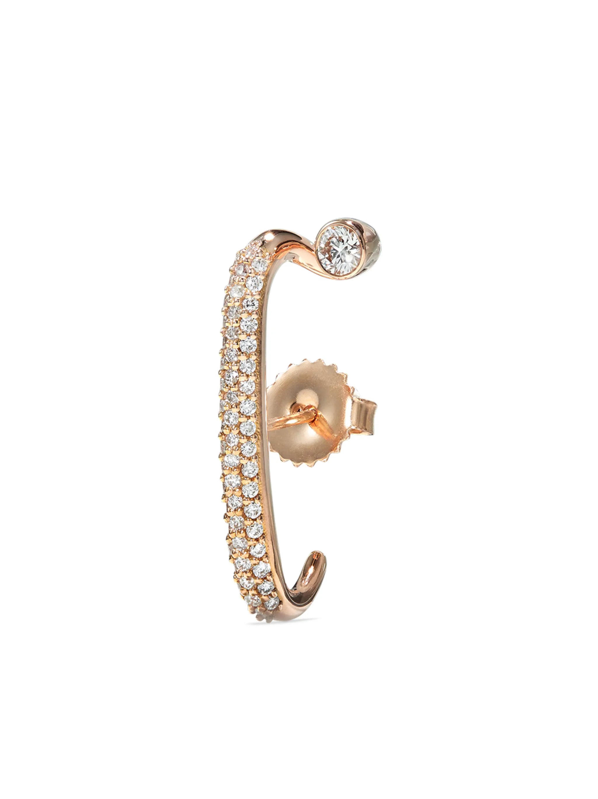 18kt yellow gold Arena single earring