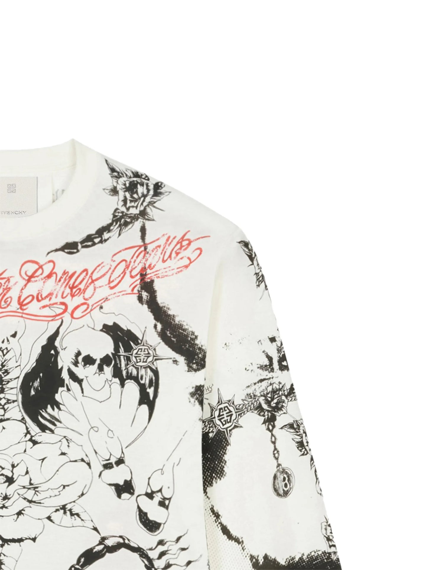 tattoo-print crew-neck sweatshirt