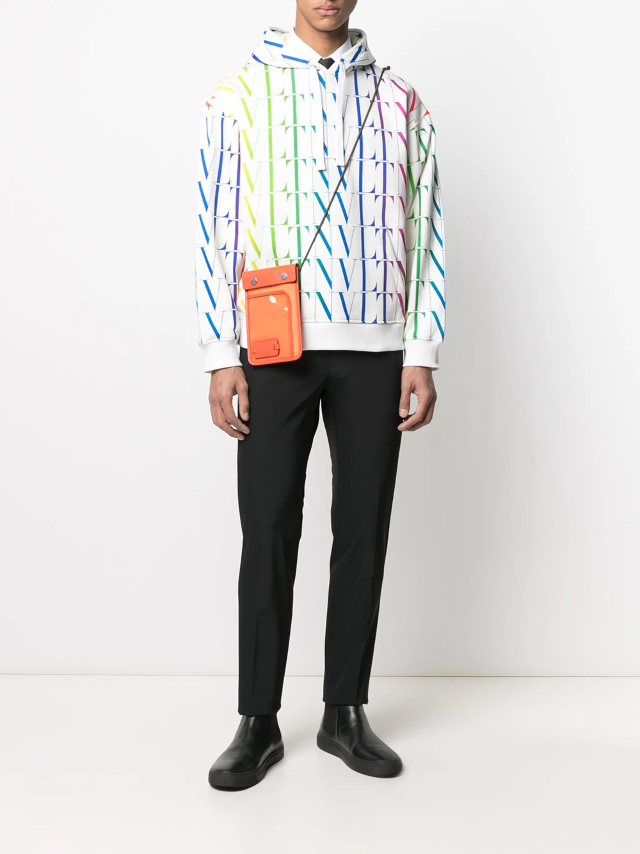 VLTN logo-print hoodie