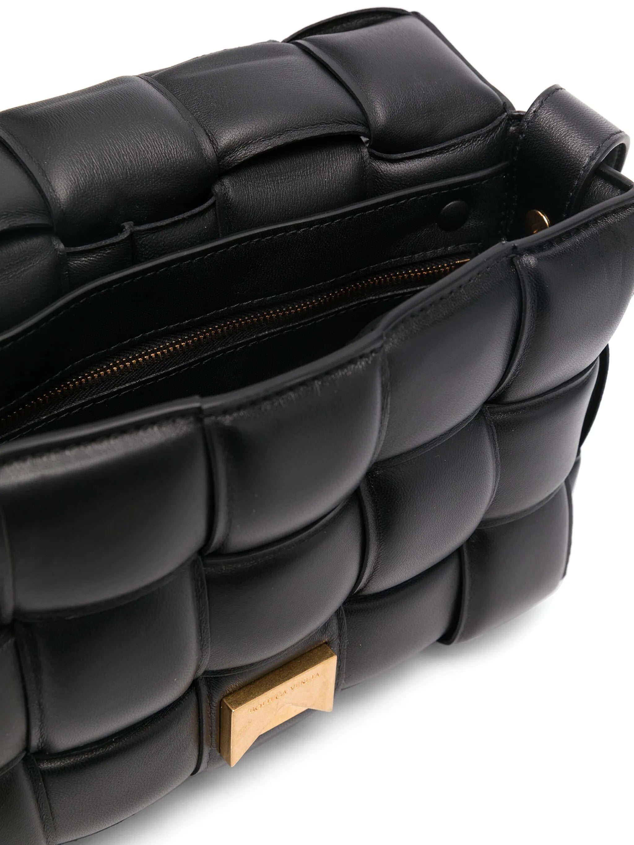 Padded Cassette Intrecciato crossbody bag