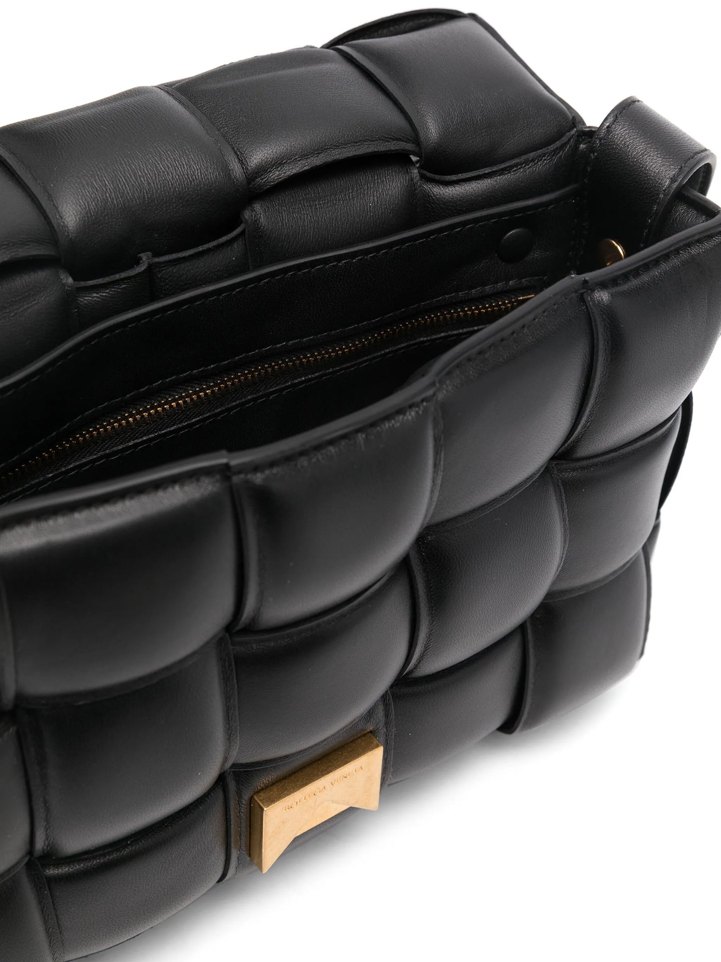Padded Cassette Intrecciato crossbody bag
