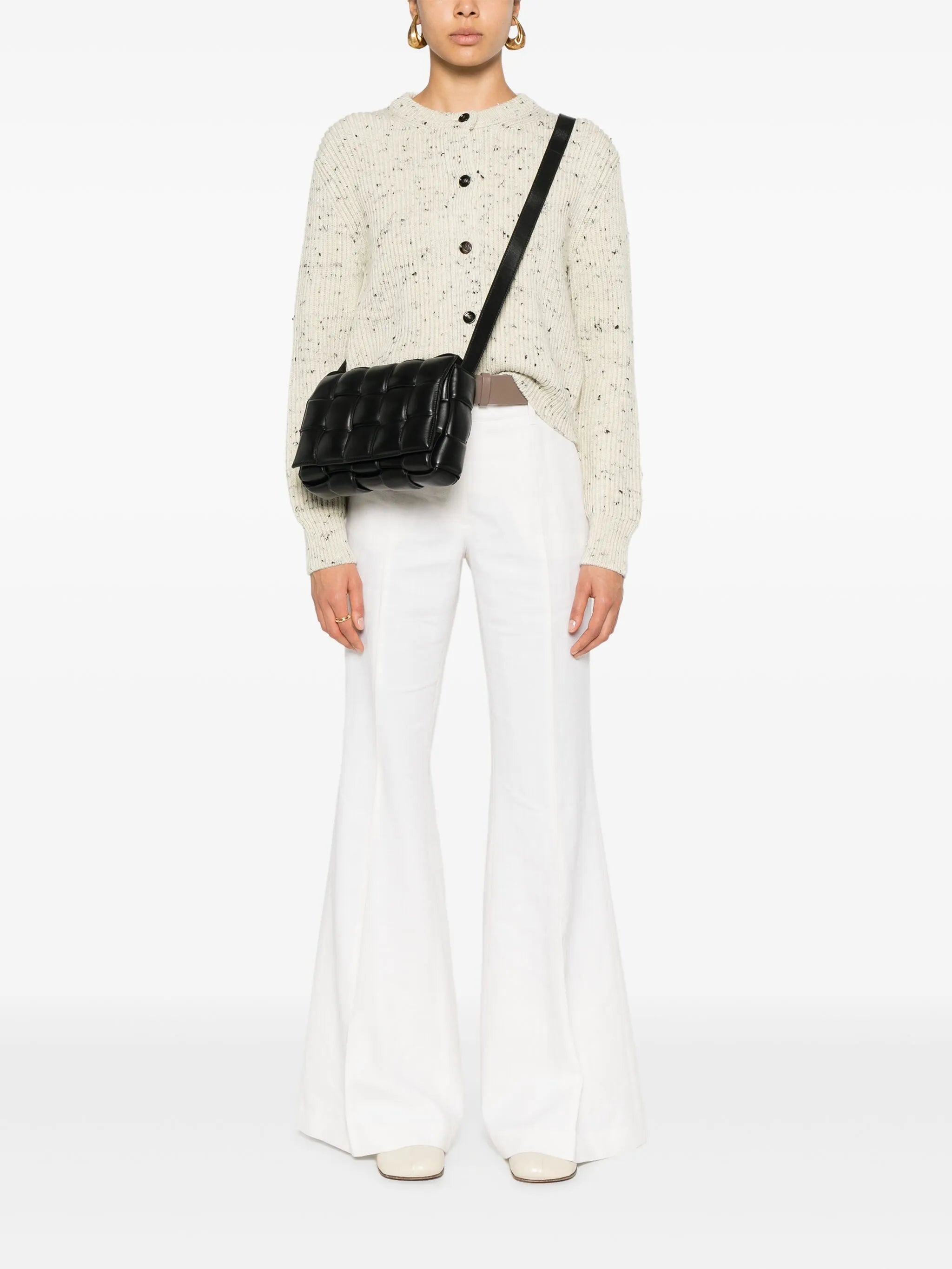 Padded Cassette Intrecciato crossbody bag