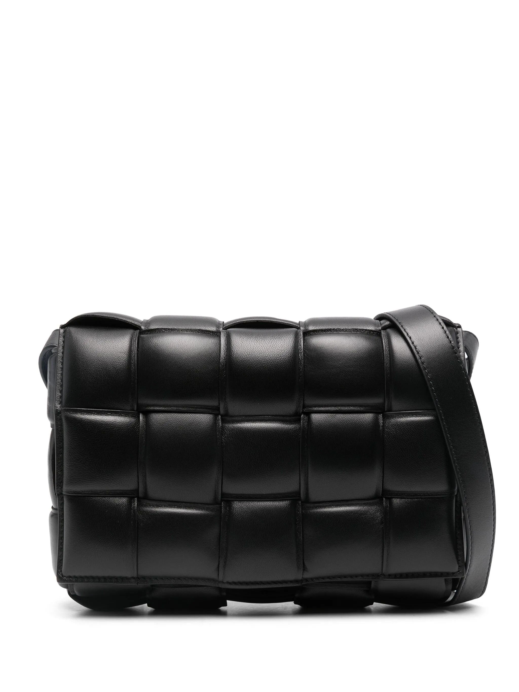 Padded Cassette Intrecciato crossbody bag