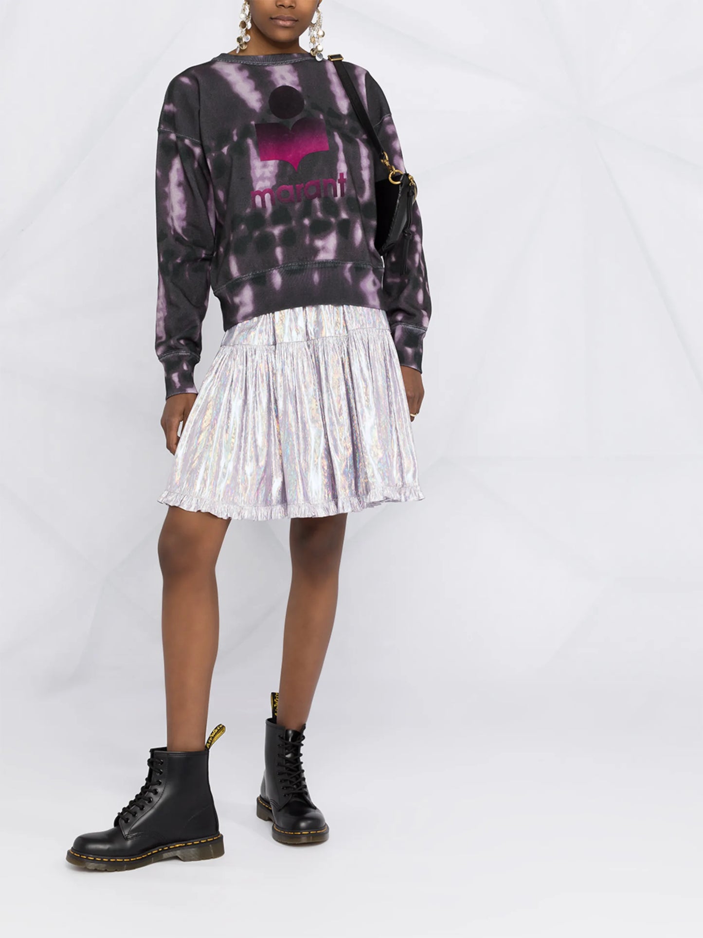 tie-dye print sweatshirt