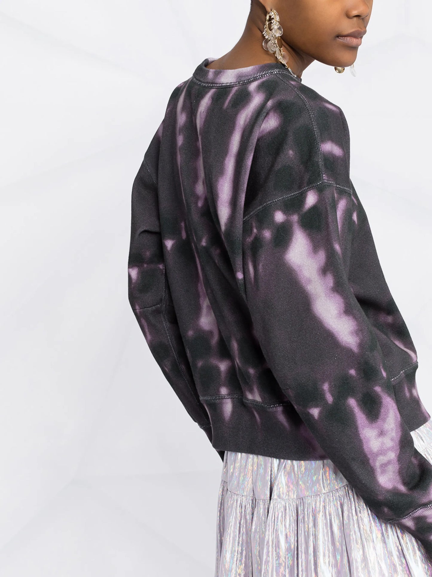 tie-dye print sweatshirt