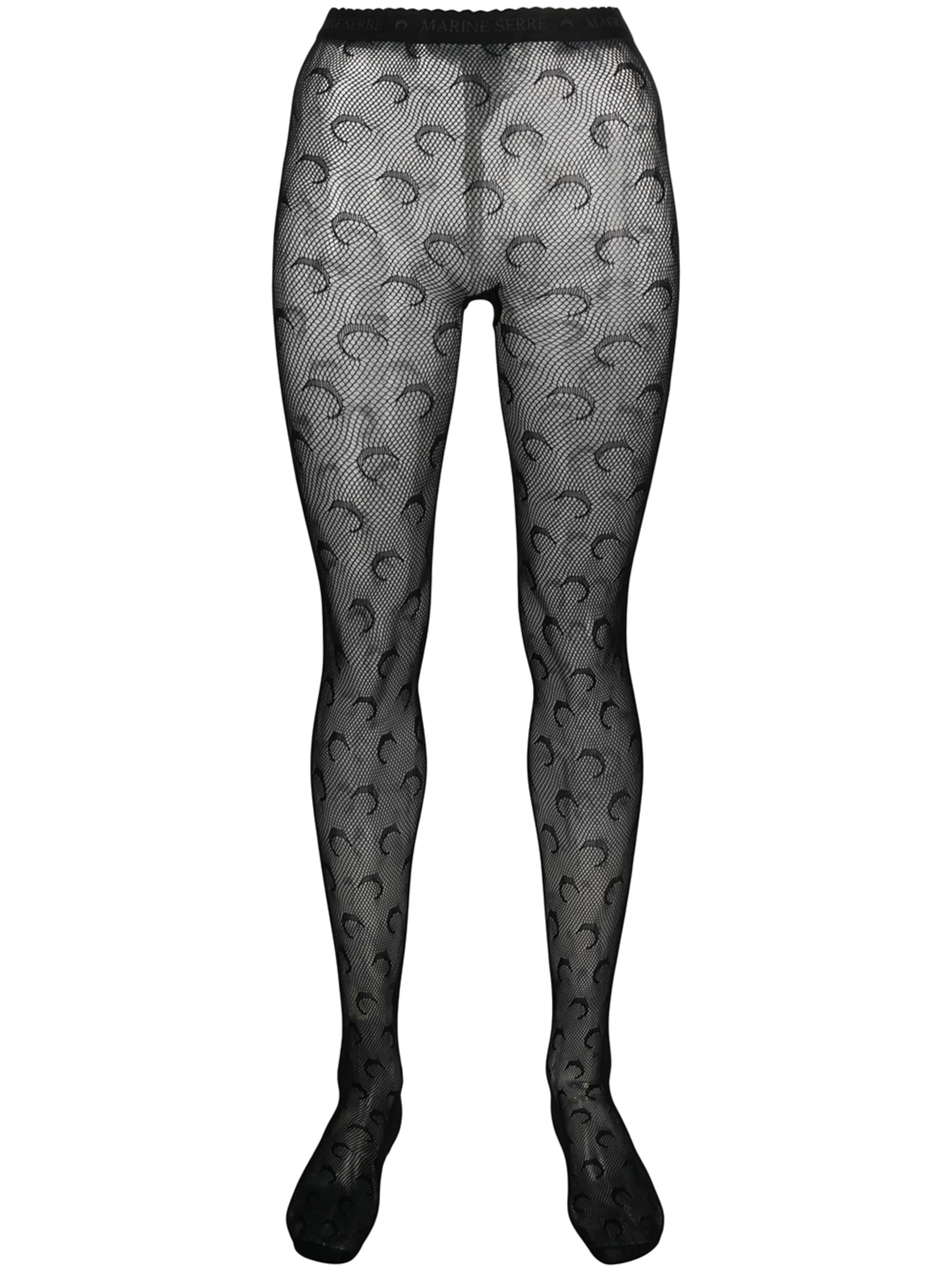 half-moon fishnet tights