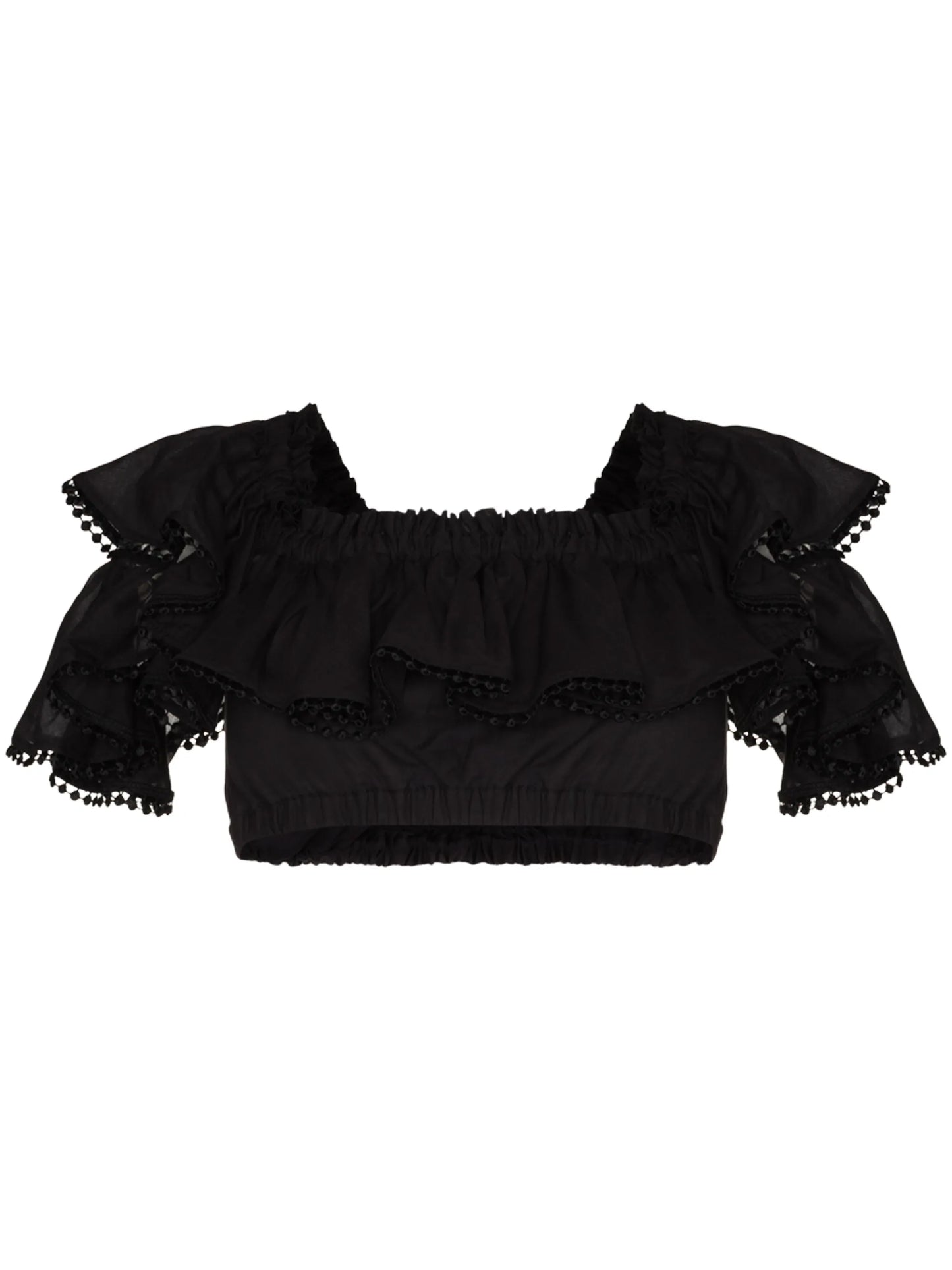Cata off-shoulder cropped top