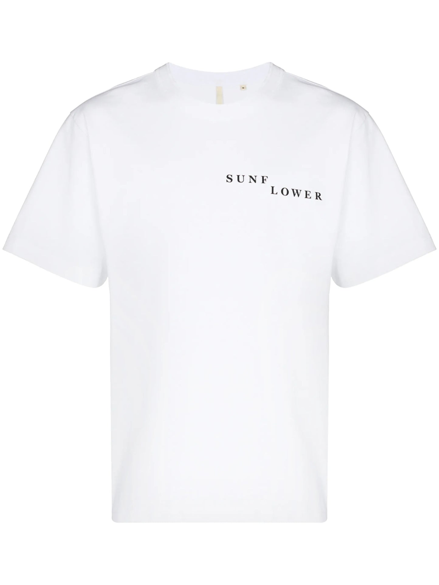 broken logo print T-shirt