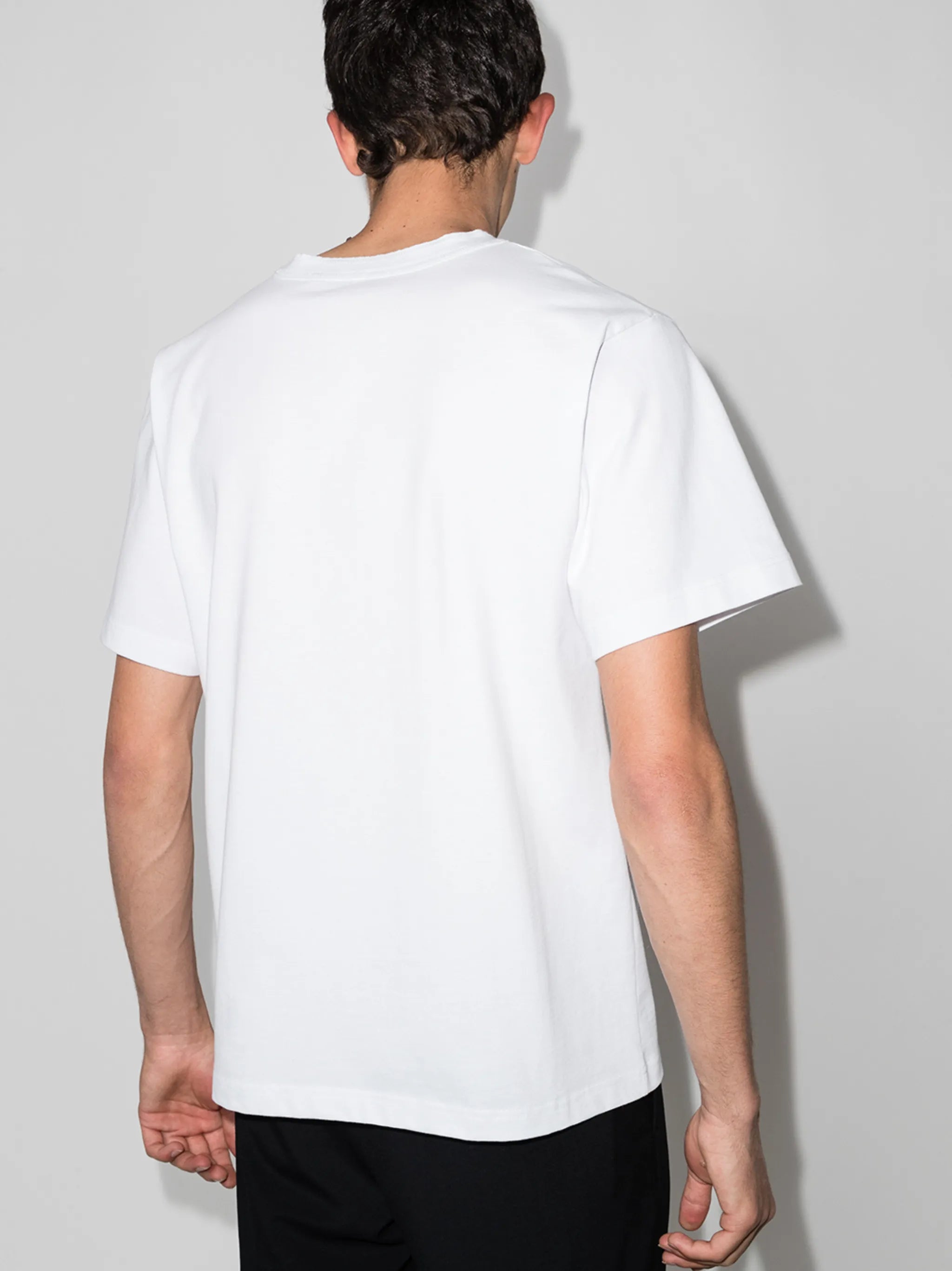 broken logo print T-shirt