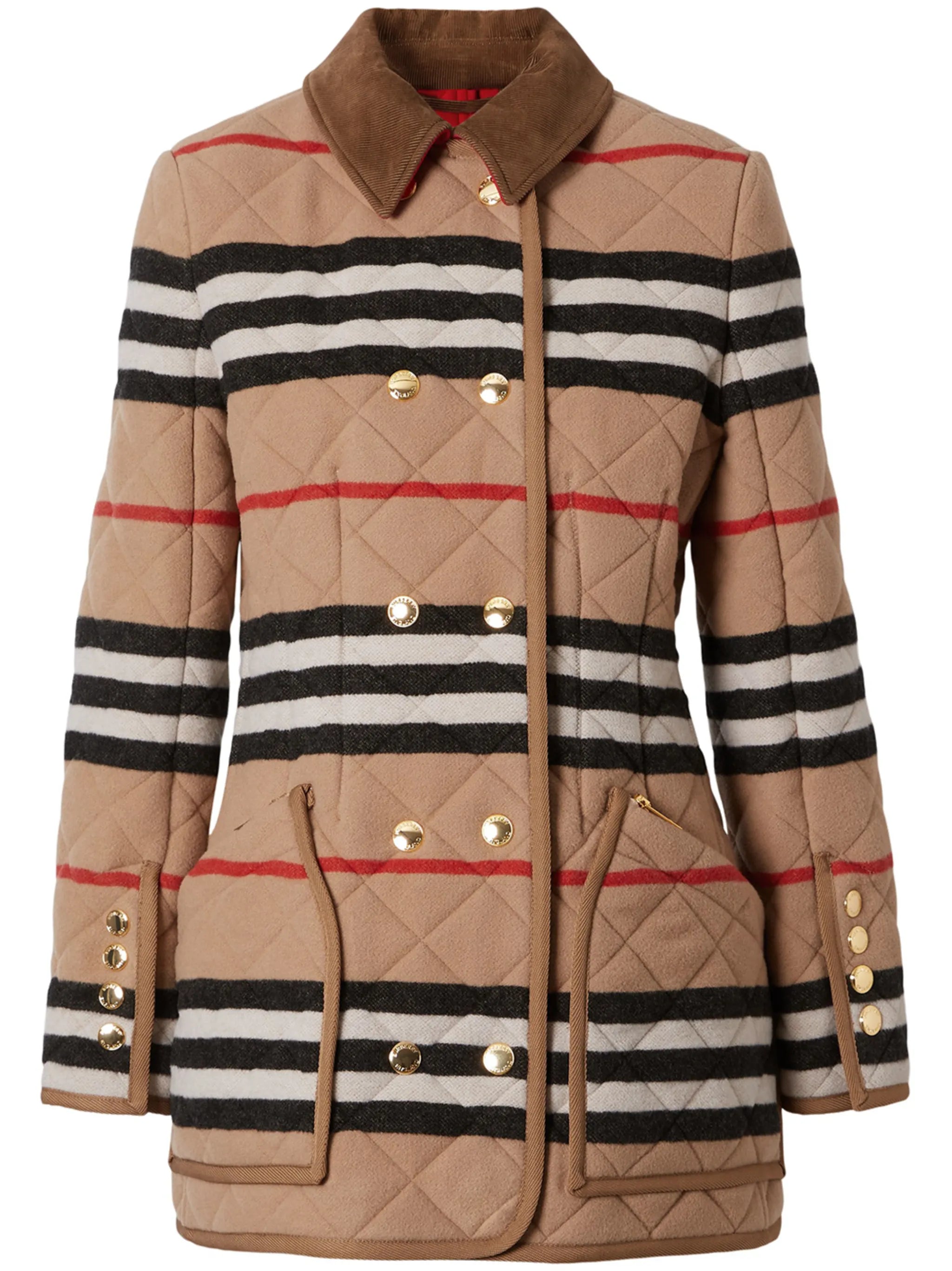 Icon Stripe quilted jacket