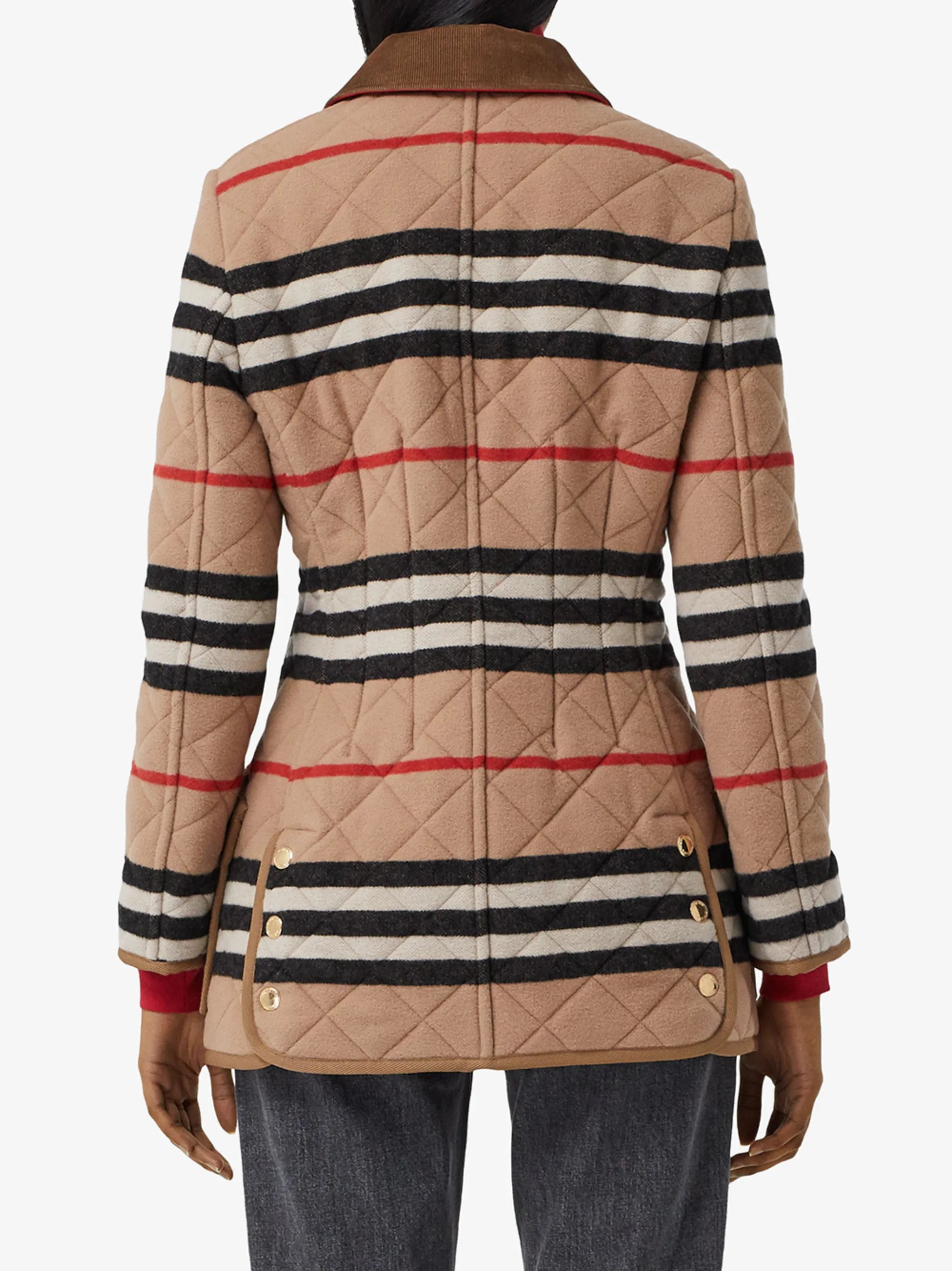 Icon Stripe quilted jacket