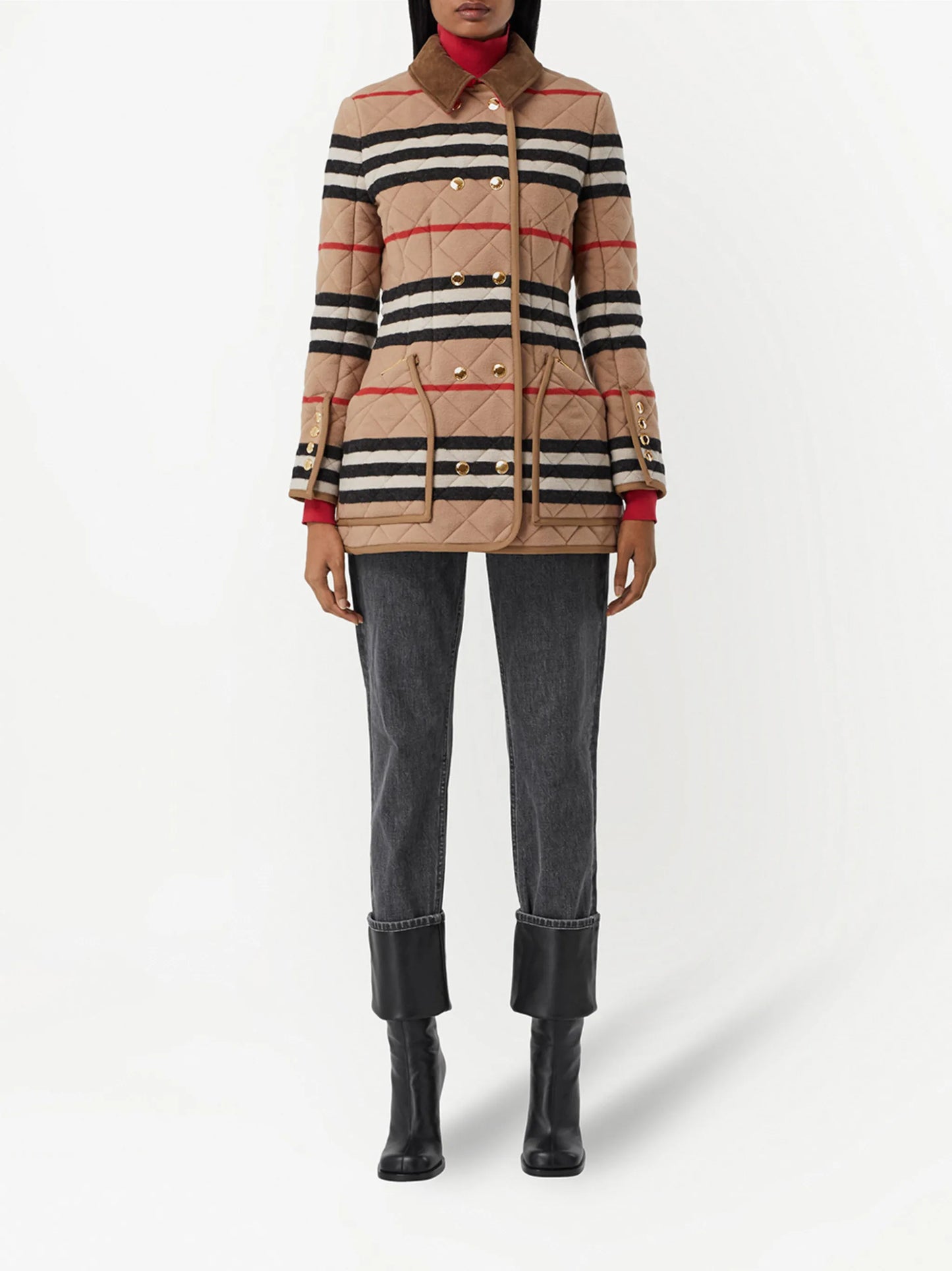Icon Stripe quilted jacket