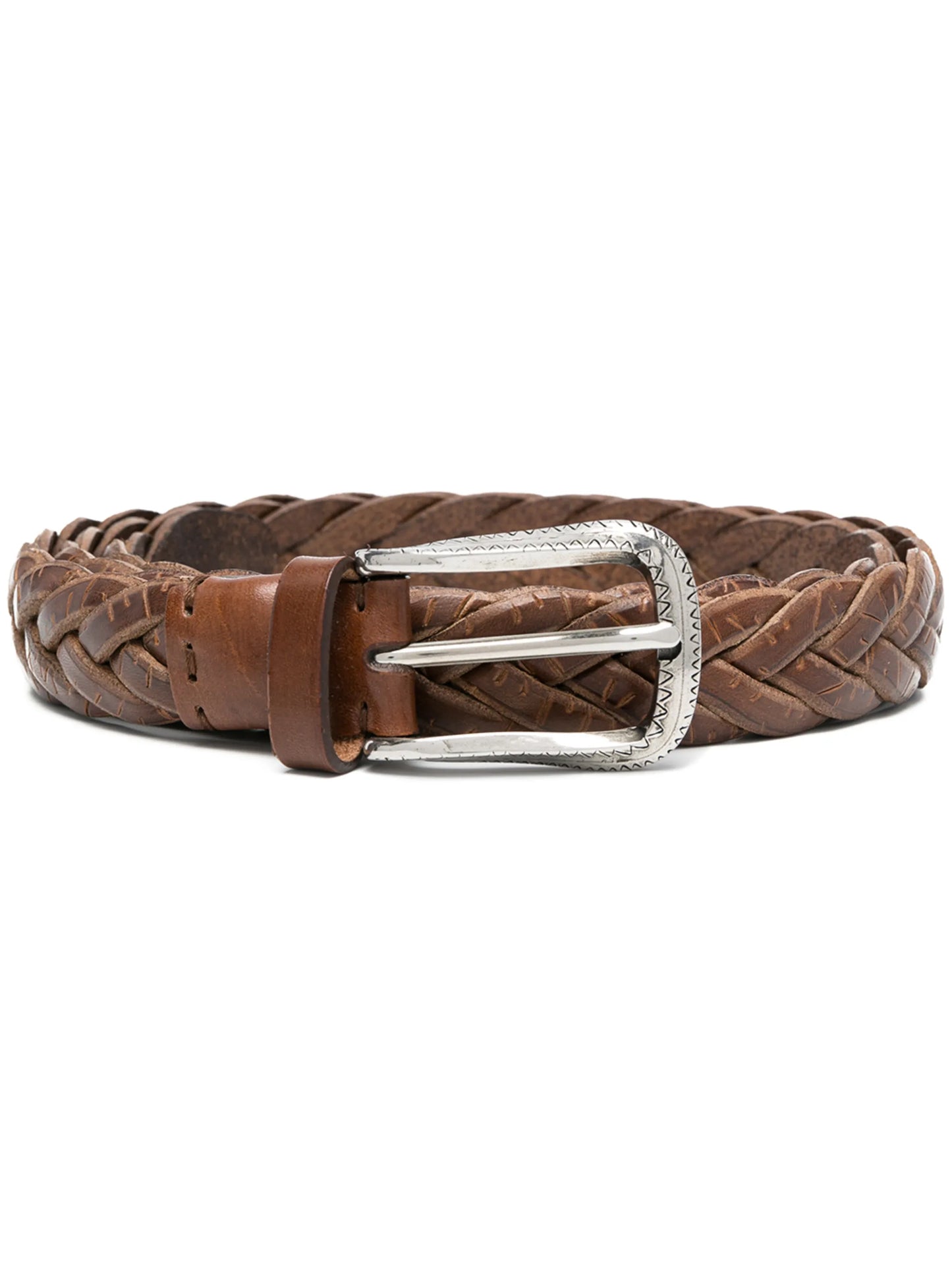 woven leather belt